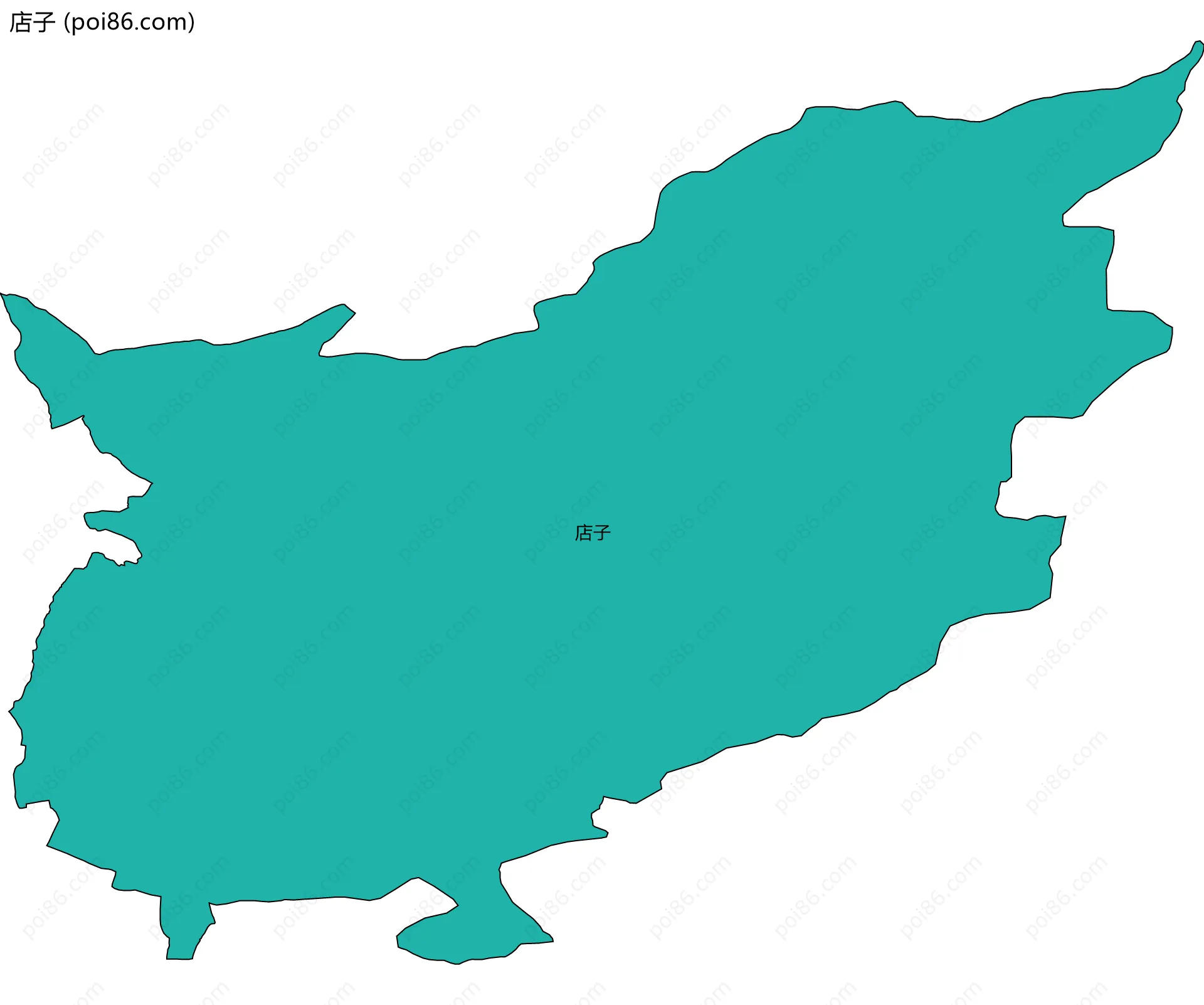 店子边界地图