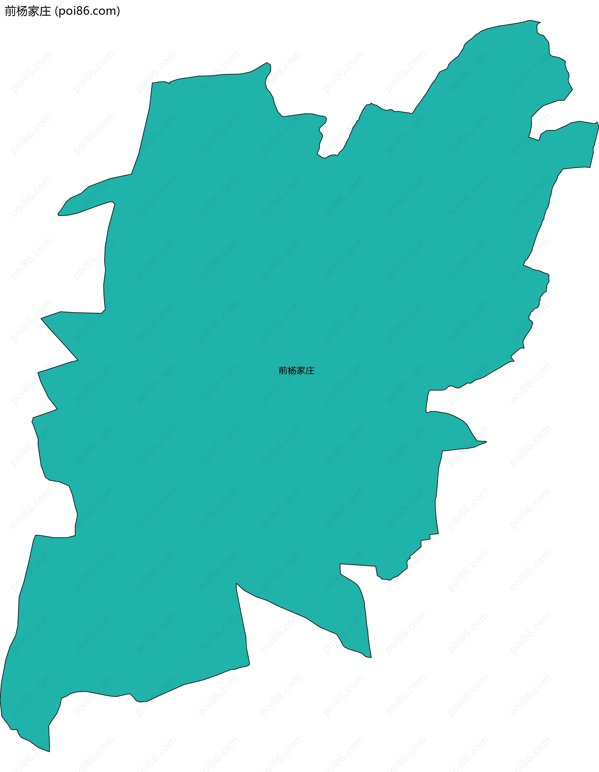前杨家庄边界地图