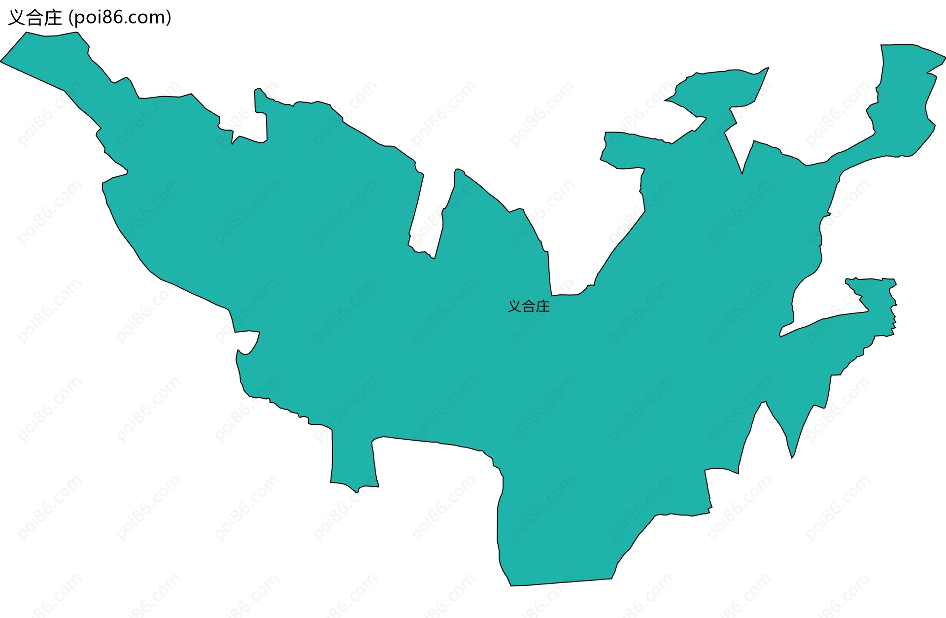 义合庄边界地图