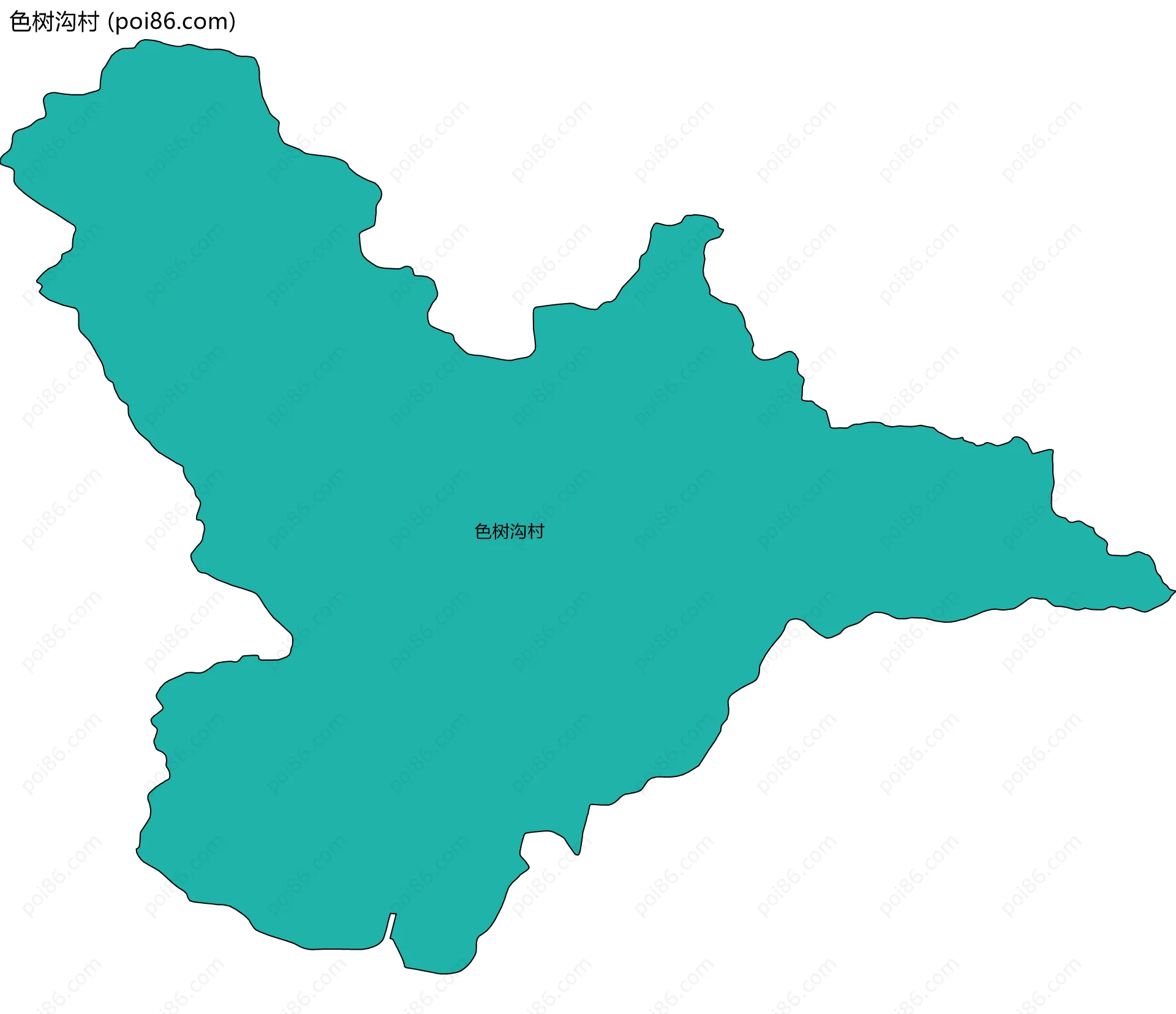 色树沟村边界地图