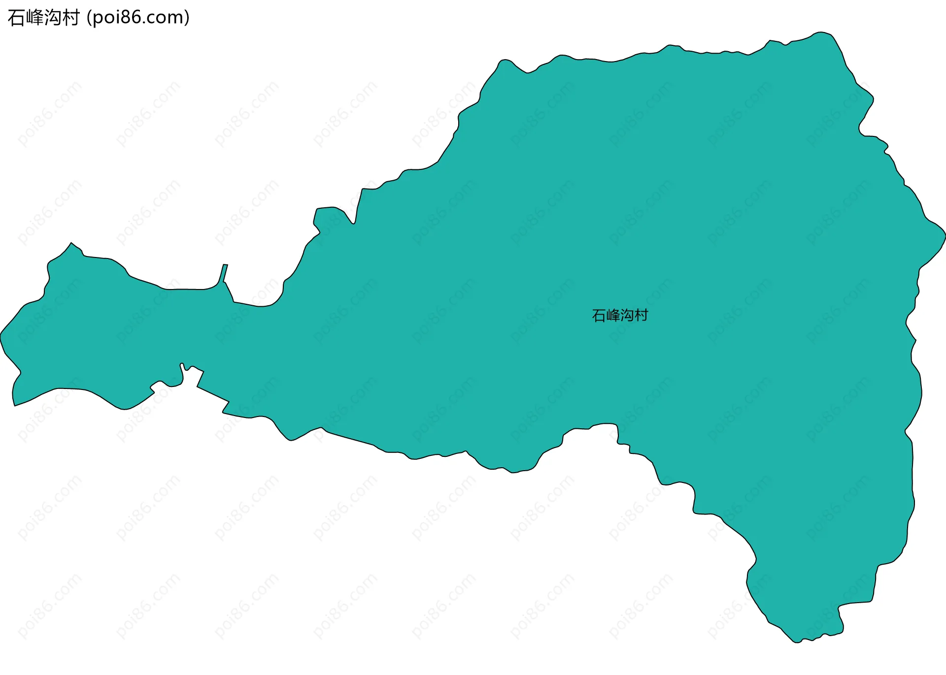 石峰沟村边界地图