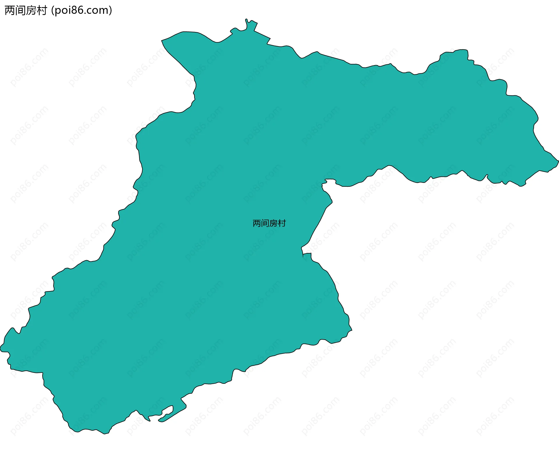 两间房村边界地图