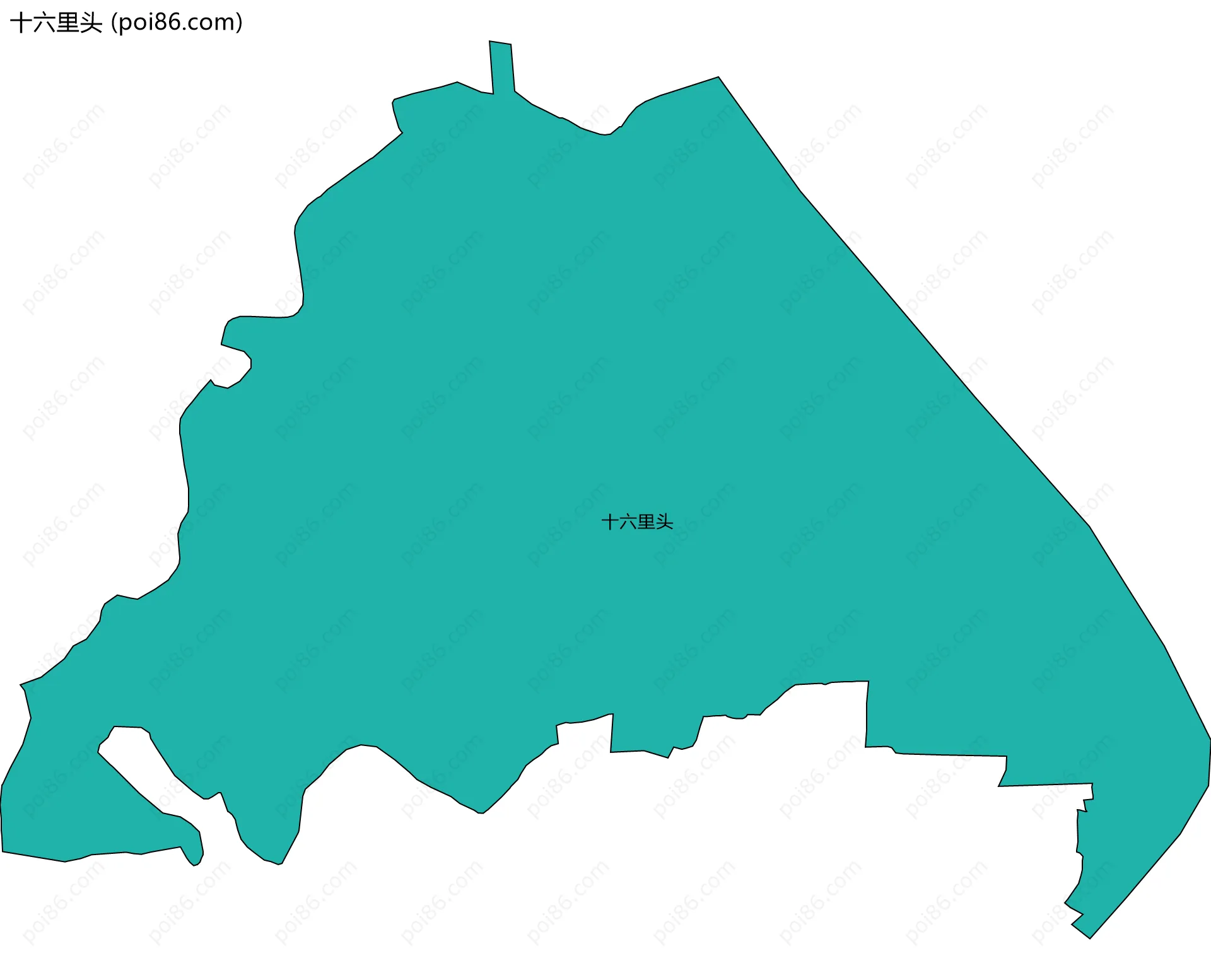 十六里头边界地图