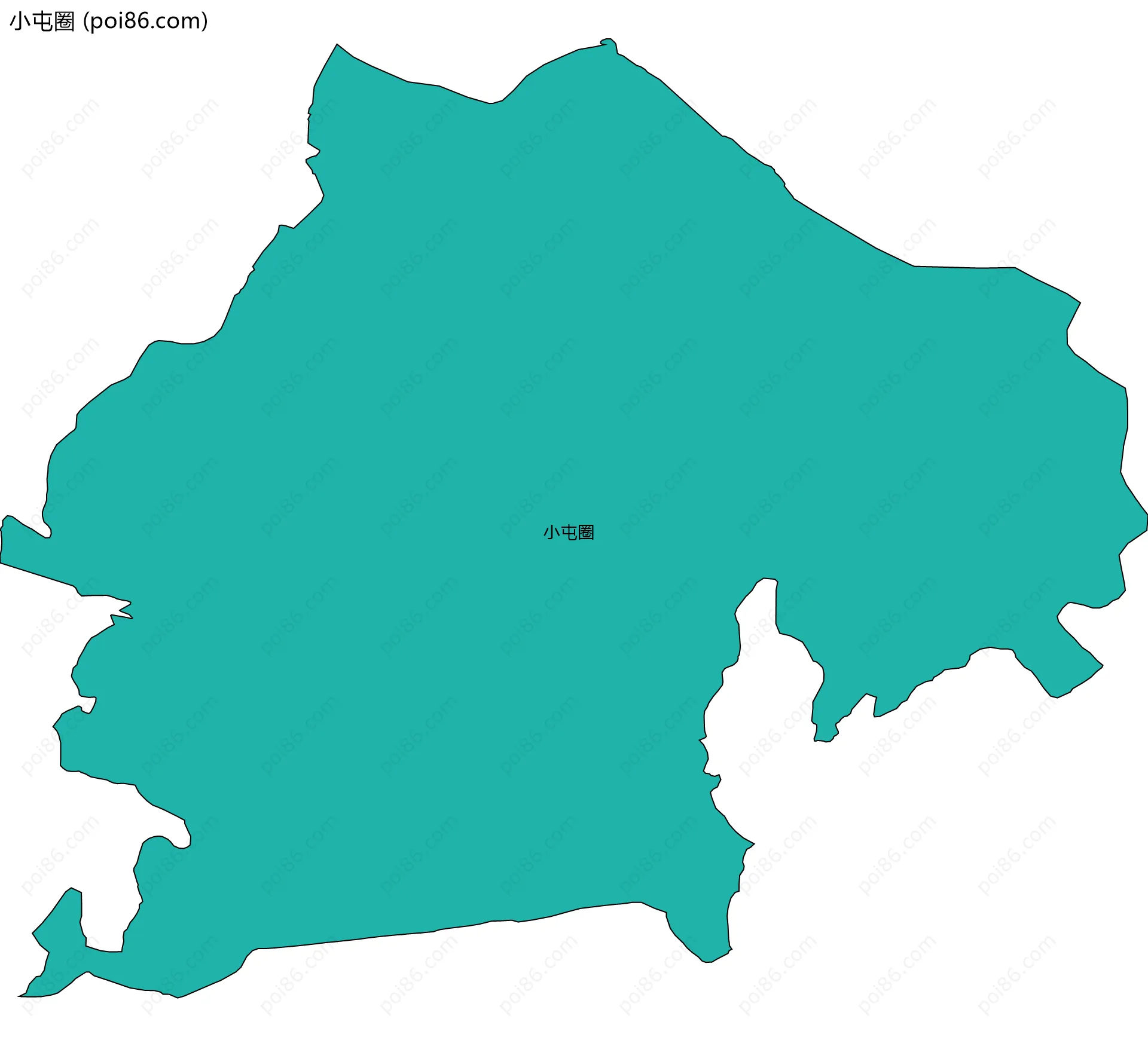 小屯圈边界地图