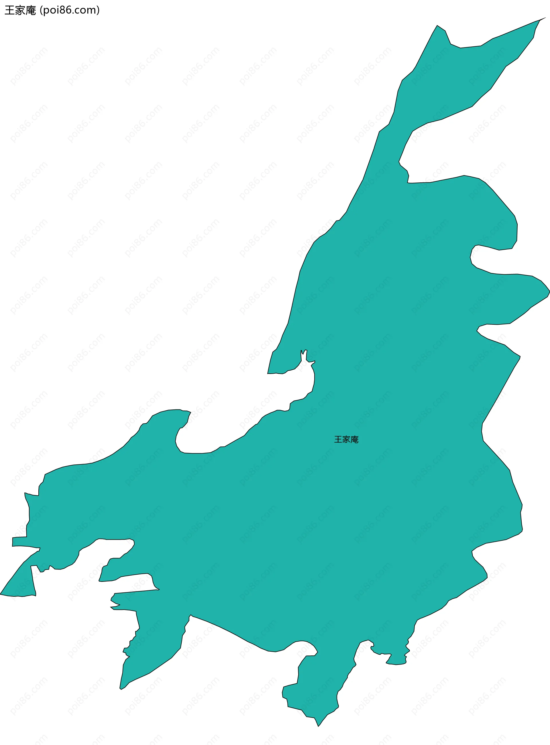 王家庵边界地图