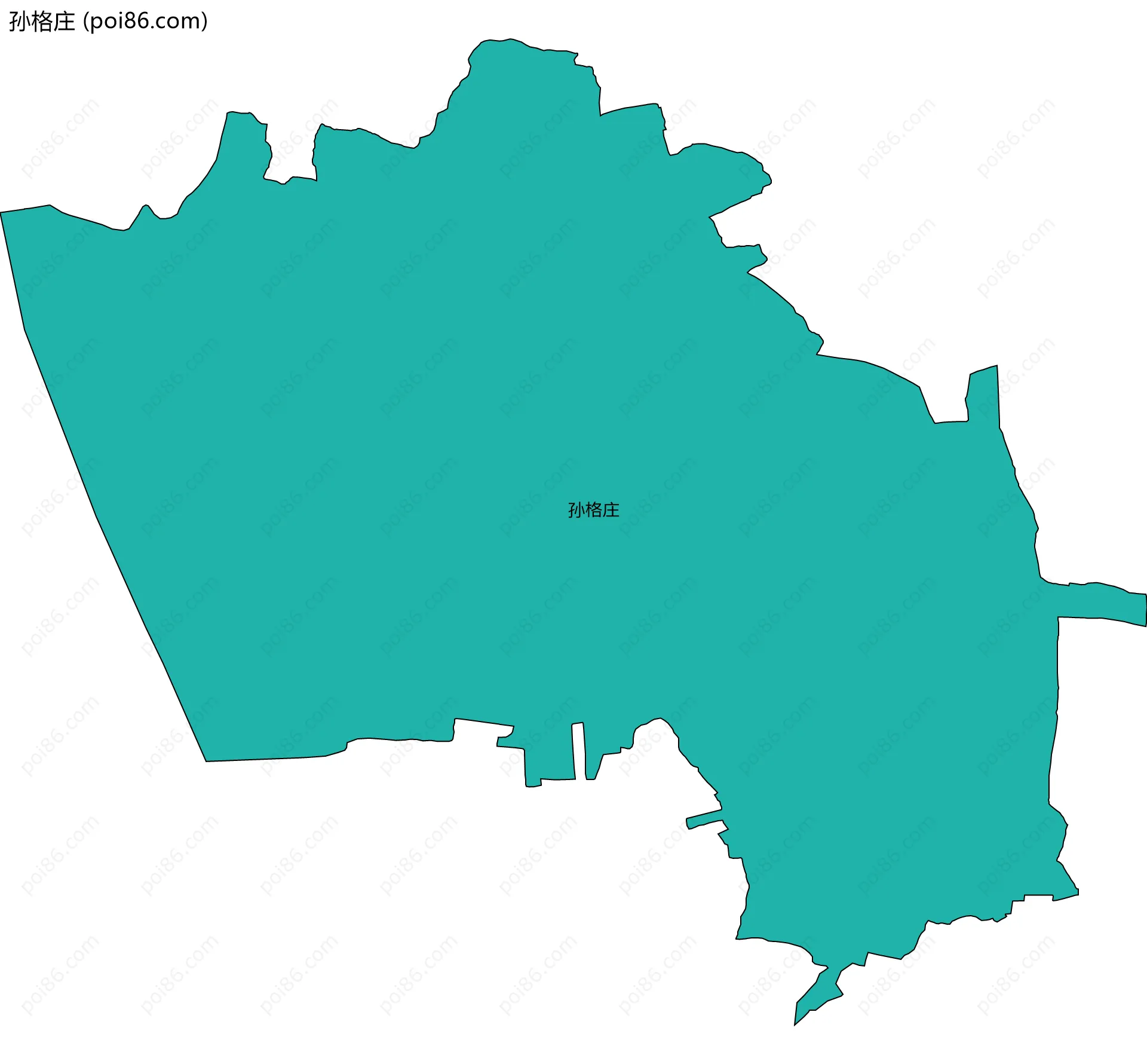 孙格庄边界地图