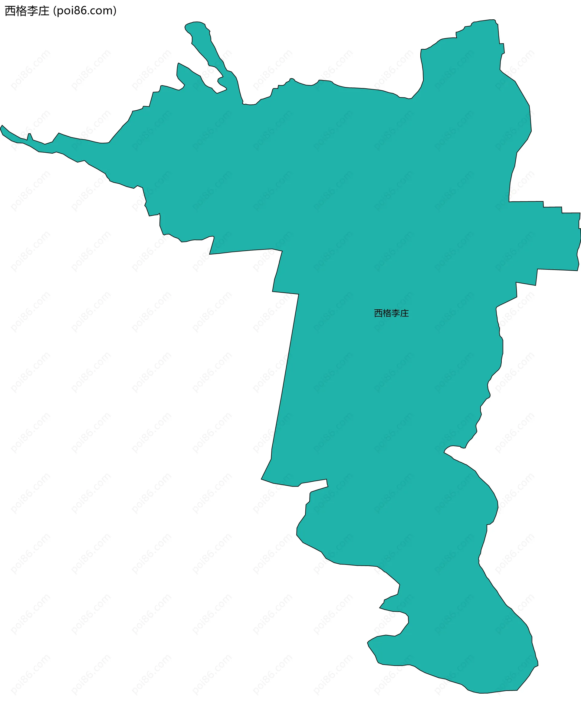 西格李庄边界地图