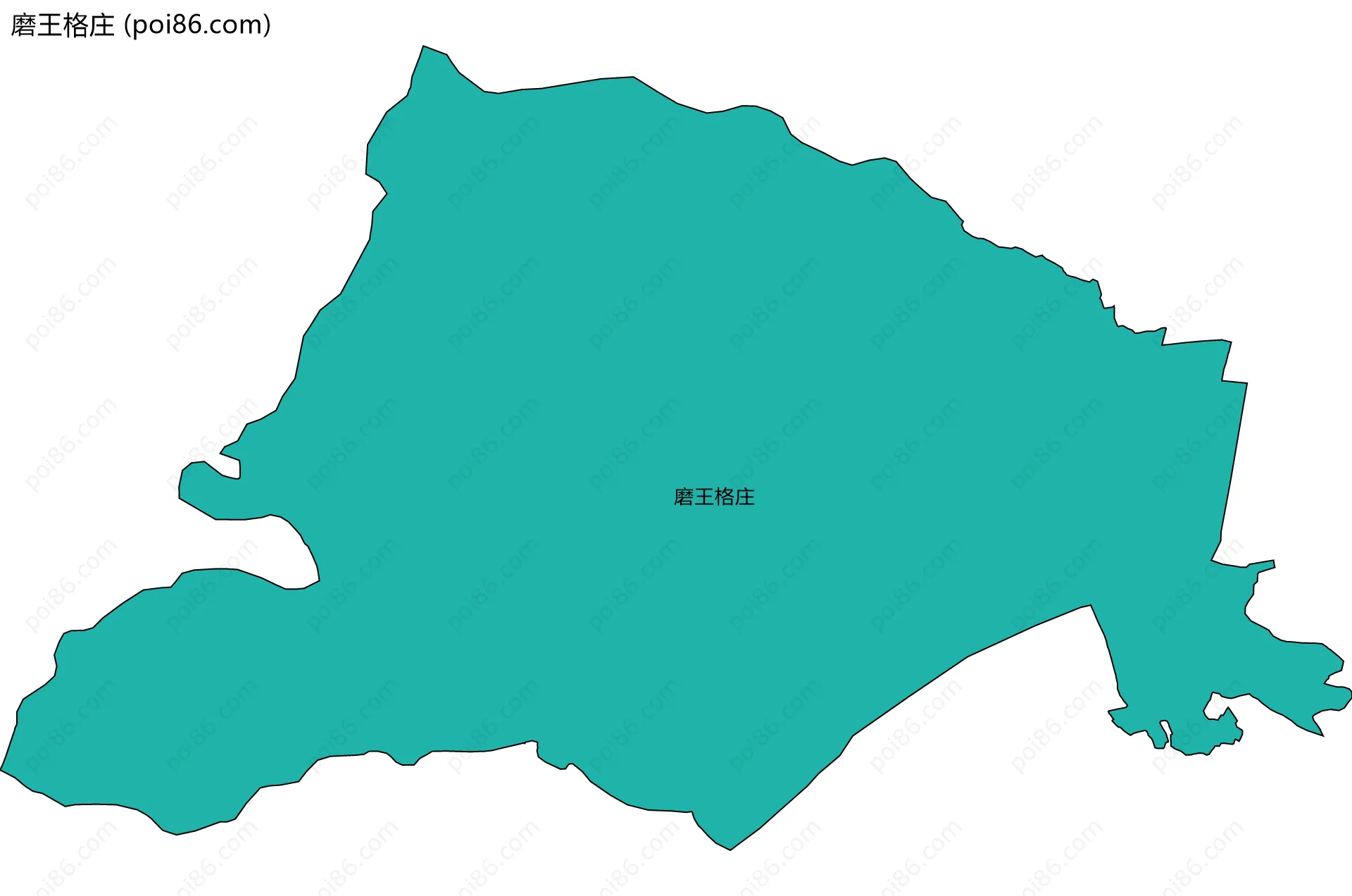 磨王格庄边界地图