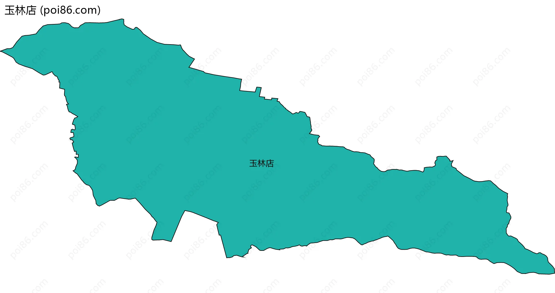 玉林店边界地图