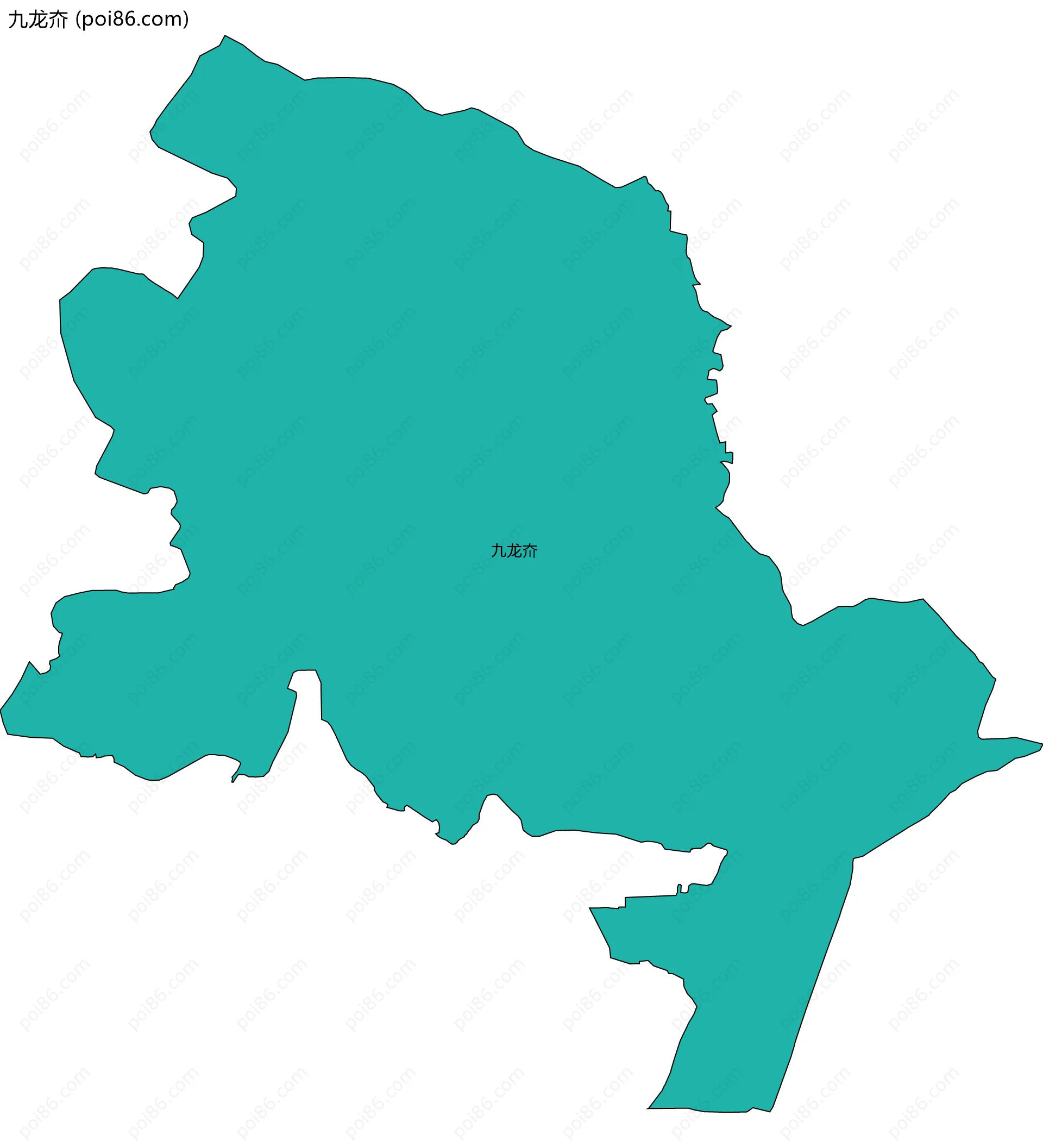 九龙夼边界地图