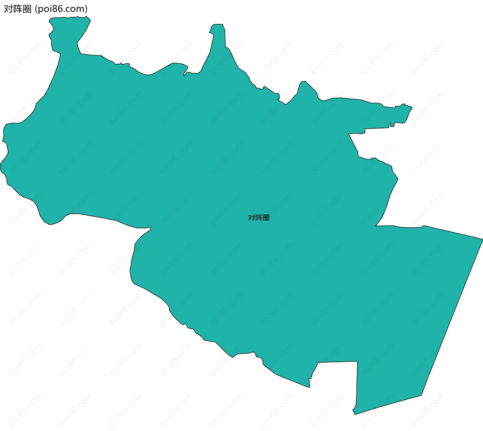 对阵圈边界地图