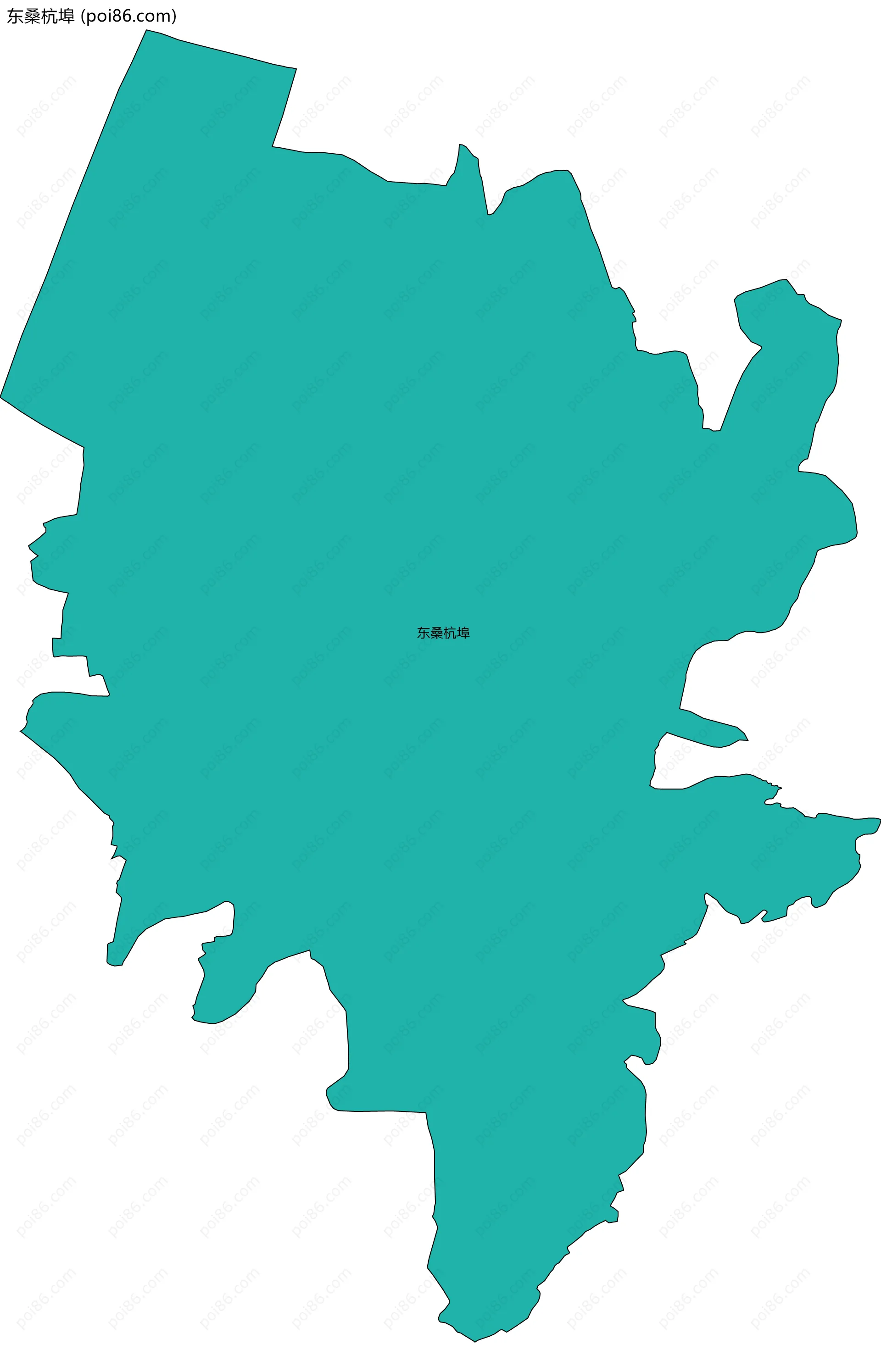 东桑杭埠边界地图