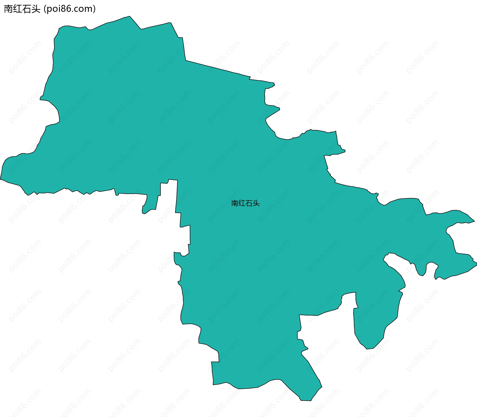 南红石头边界地图