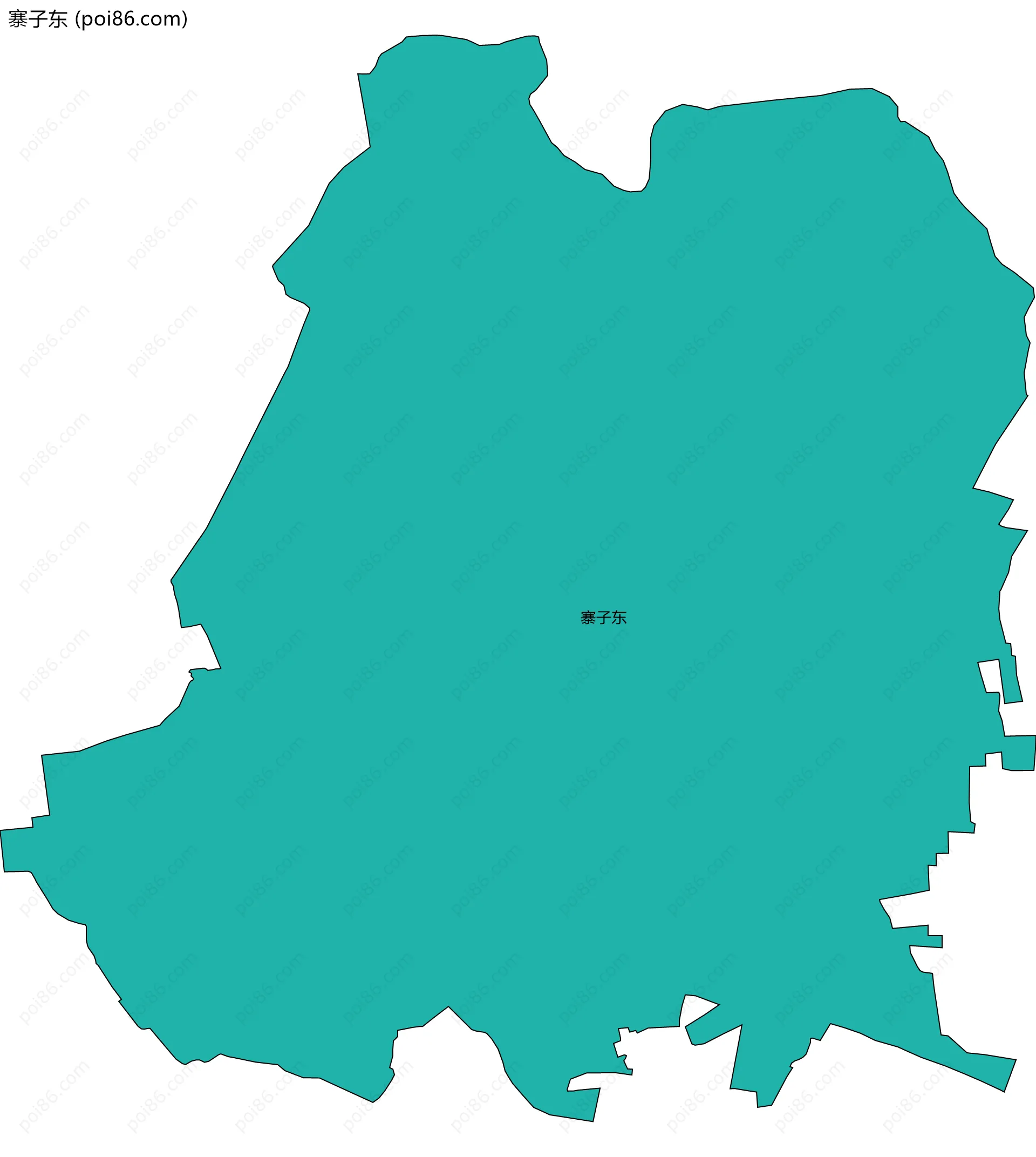 寨子东边界地图