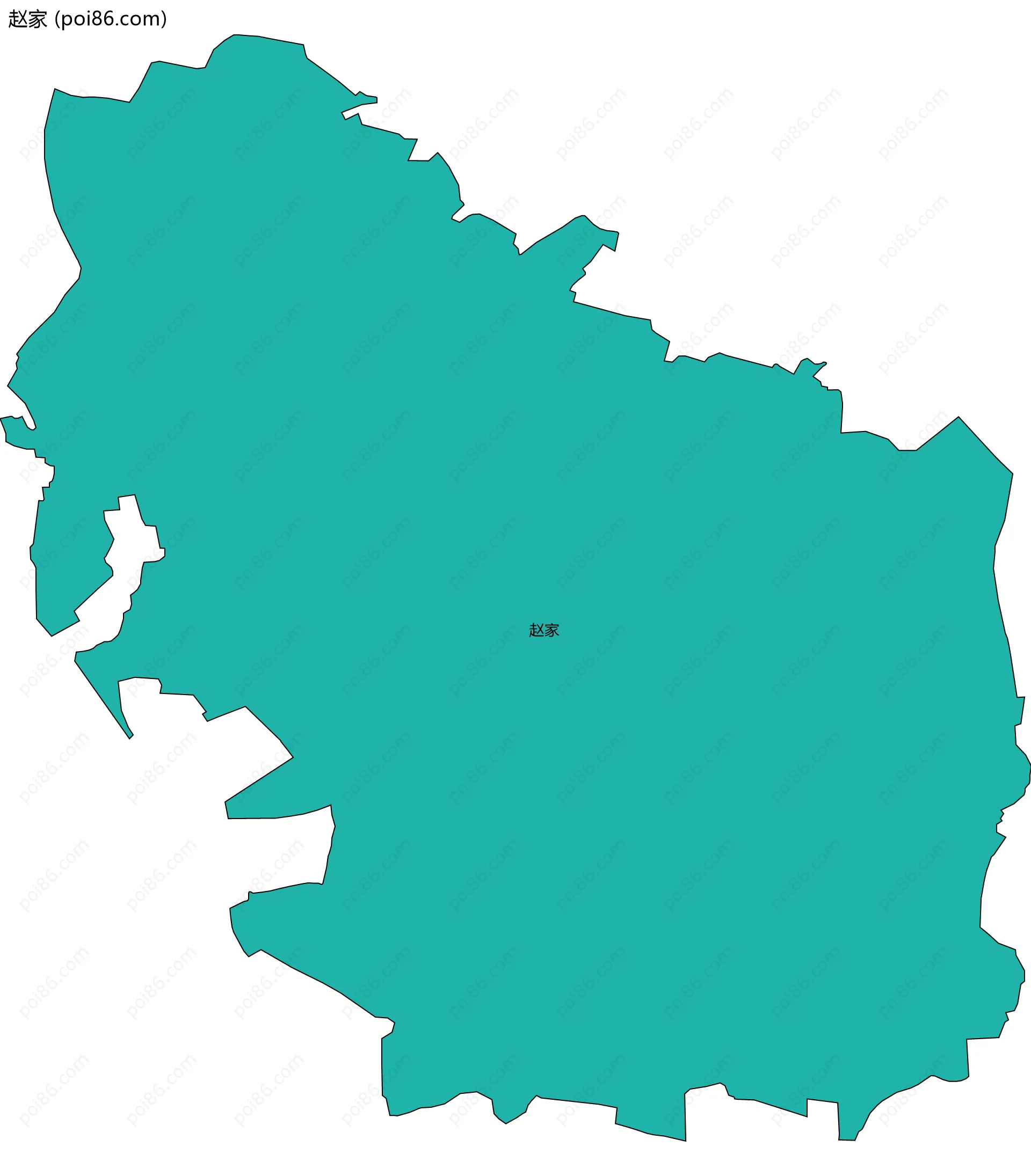 赵家边界地图