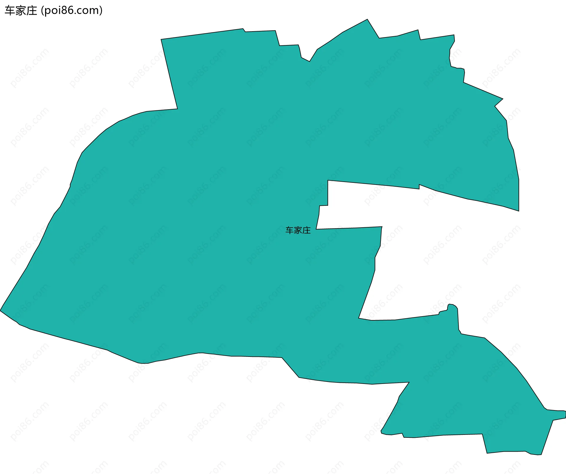 车家庄边界地图