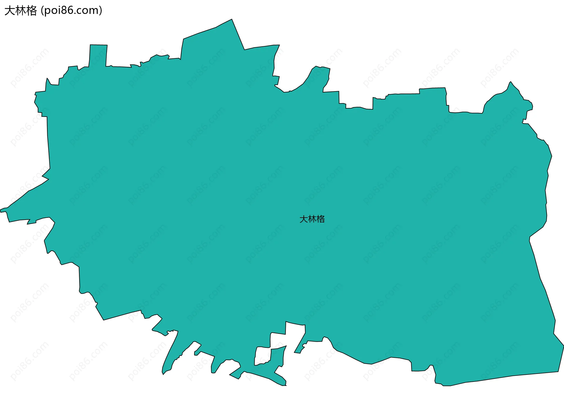 大林格边界地图