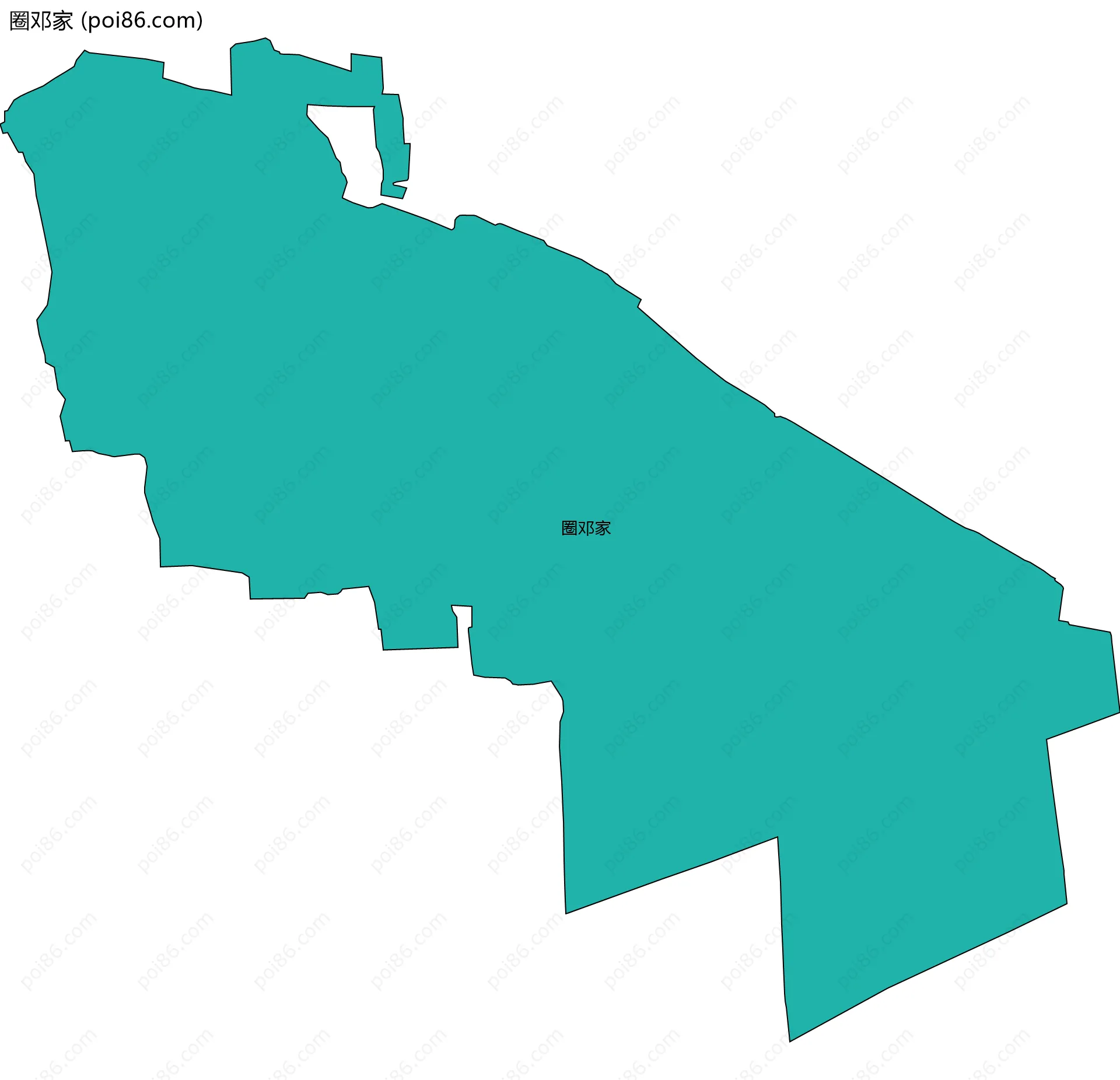 圈邓家边界地图