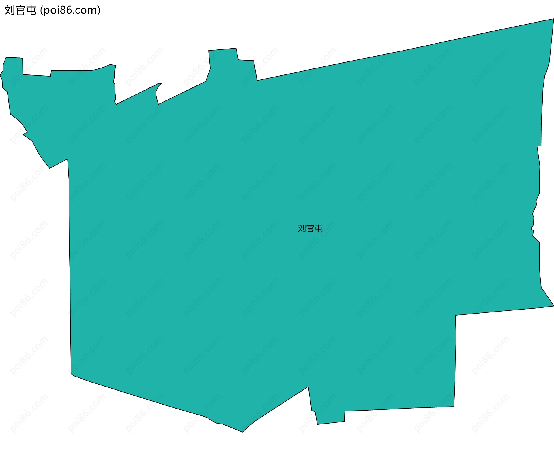 刘官屯边界地图