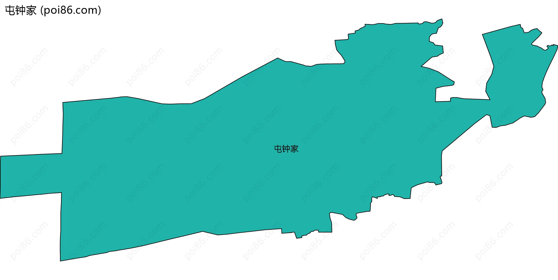 屯钟家边界地图