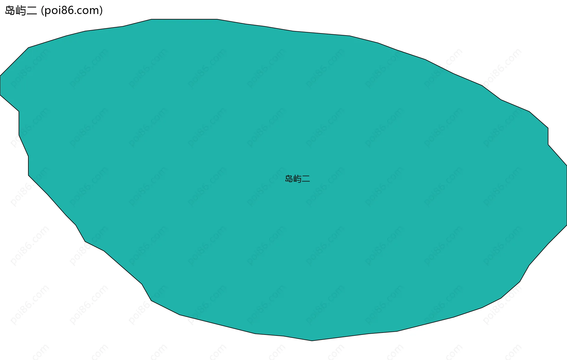 岛屿二边界地图
