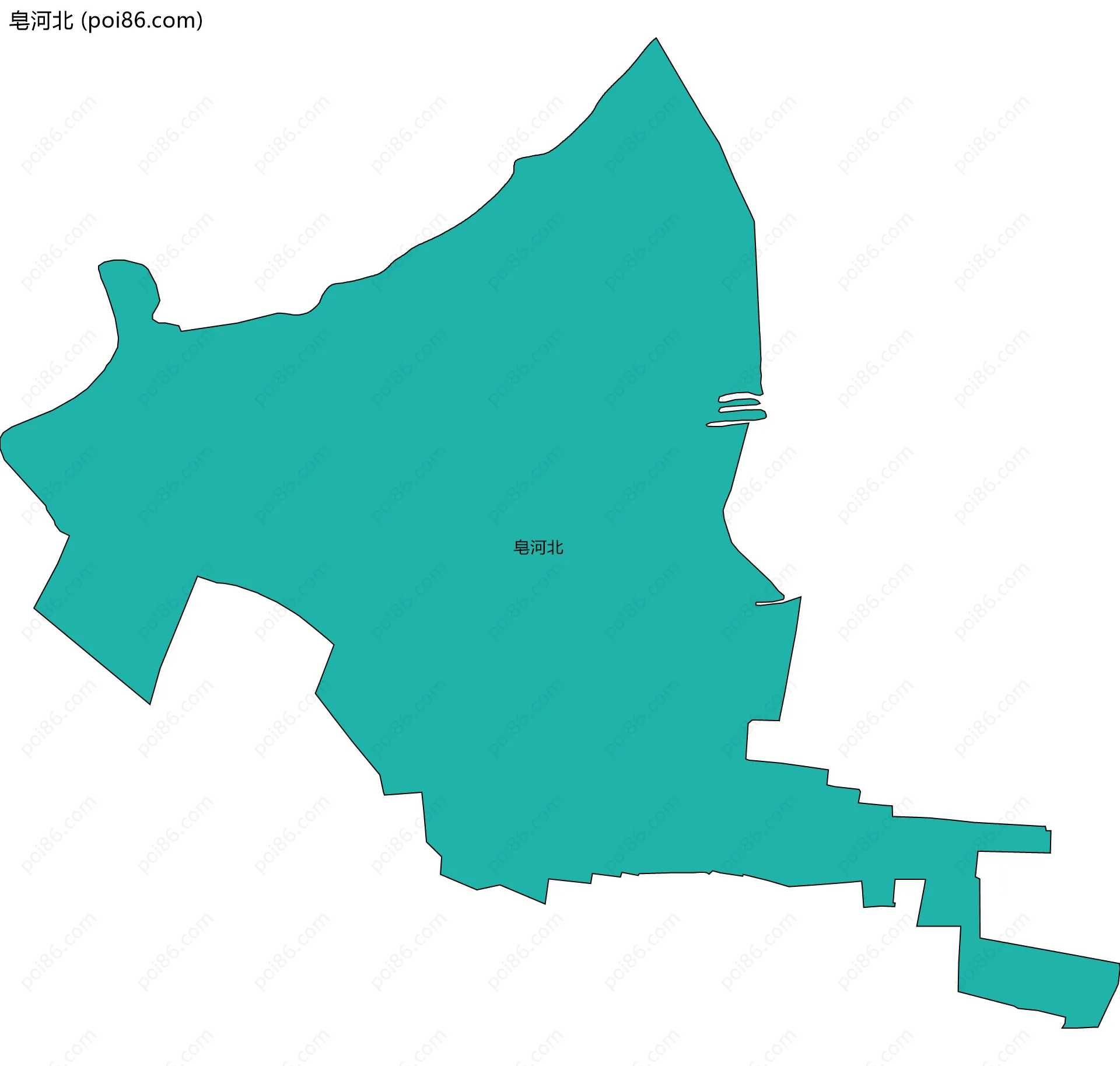 皂河北边界地图