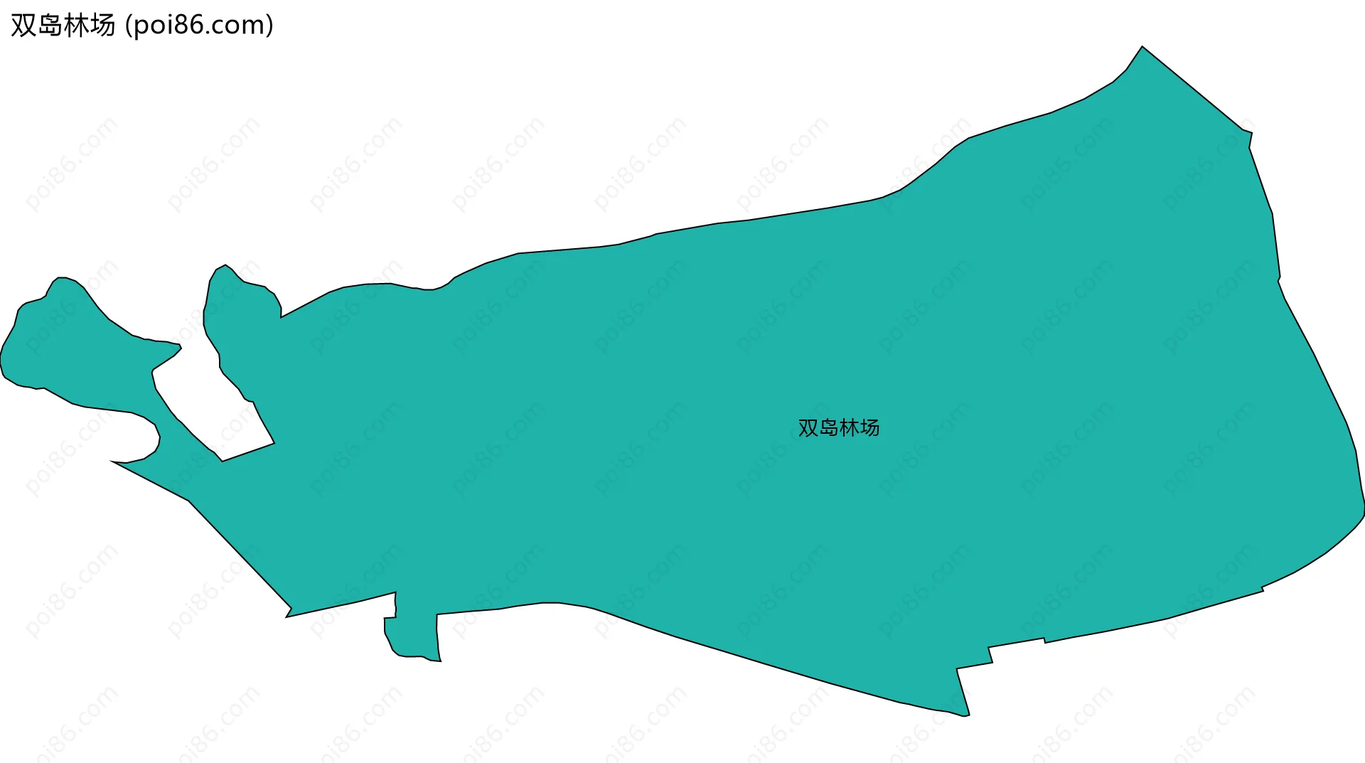 双岛林场边界地图