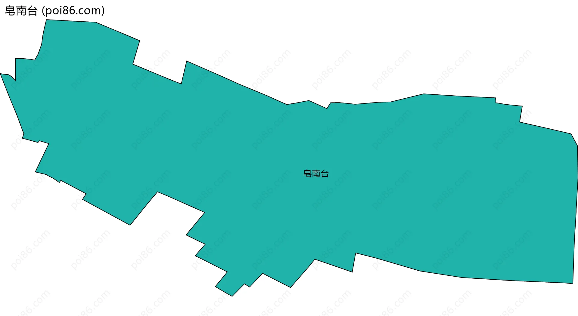 皂南台边界地图