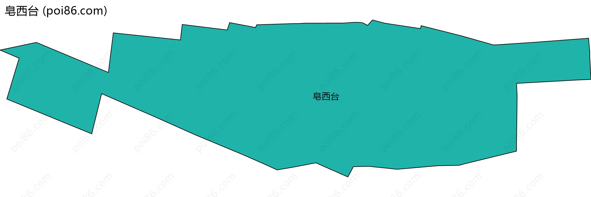 皂西台边界地图