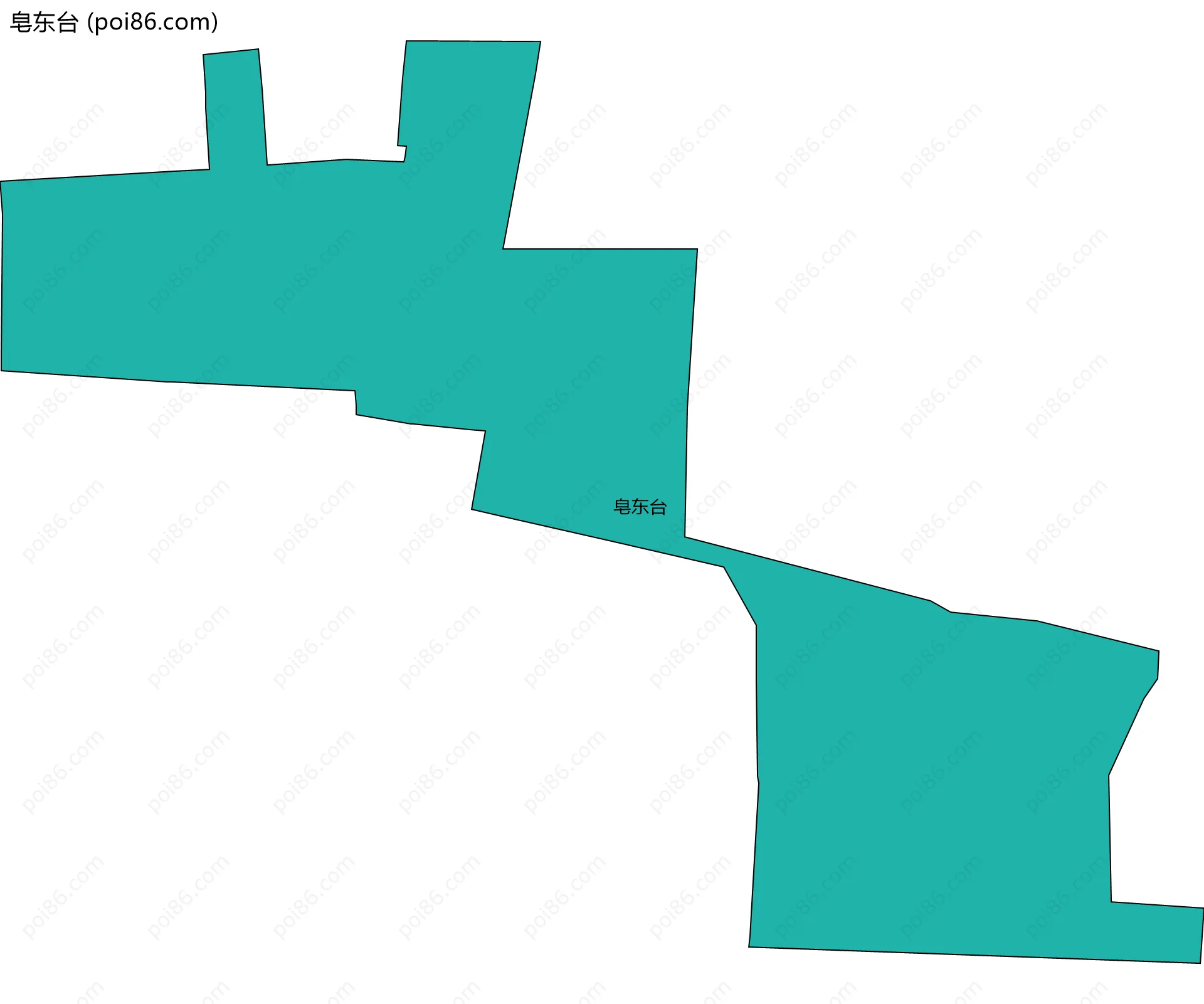 皂东台边界地图