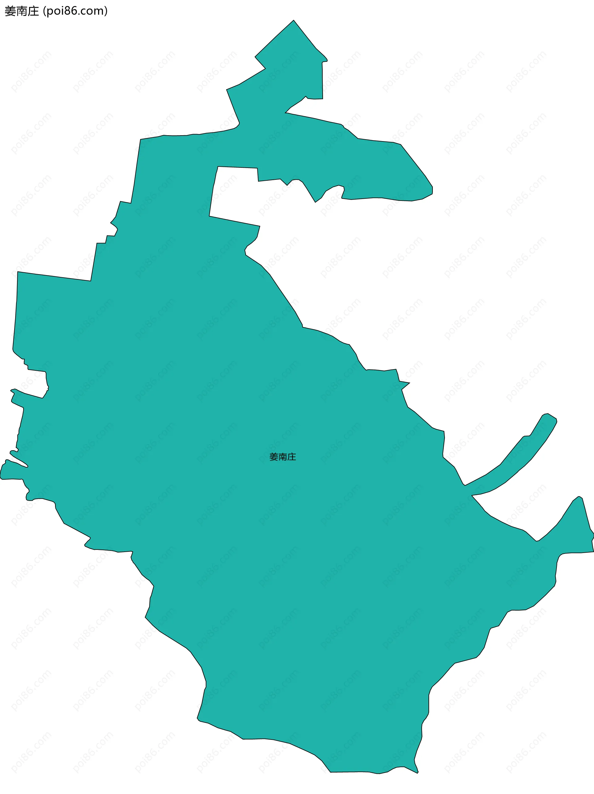 姜南庄边界地图