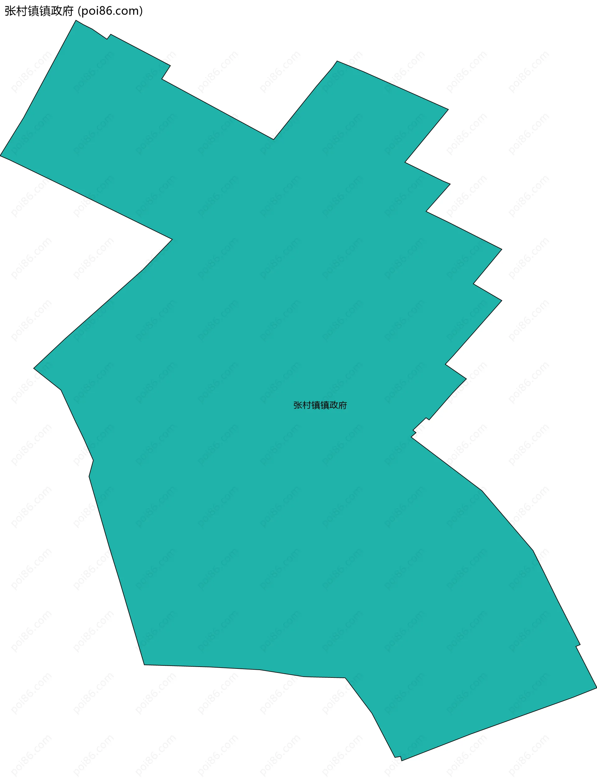 张村镇镇政府边界地图