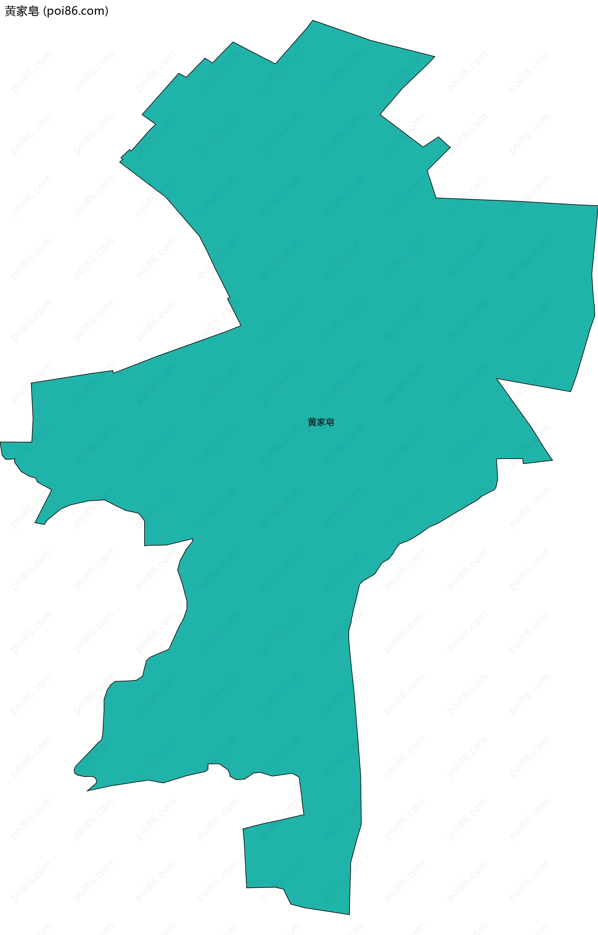 黄家皂边界地图