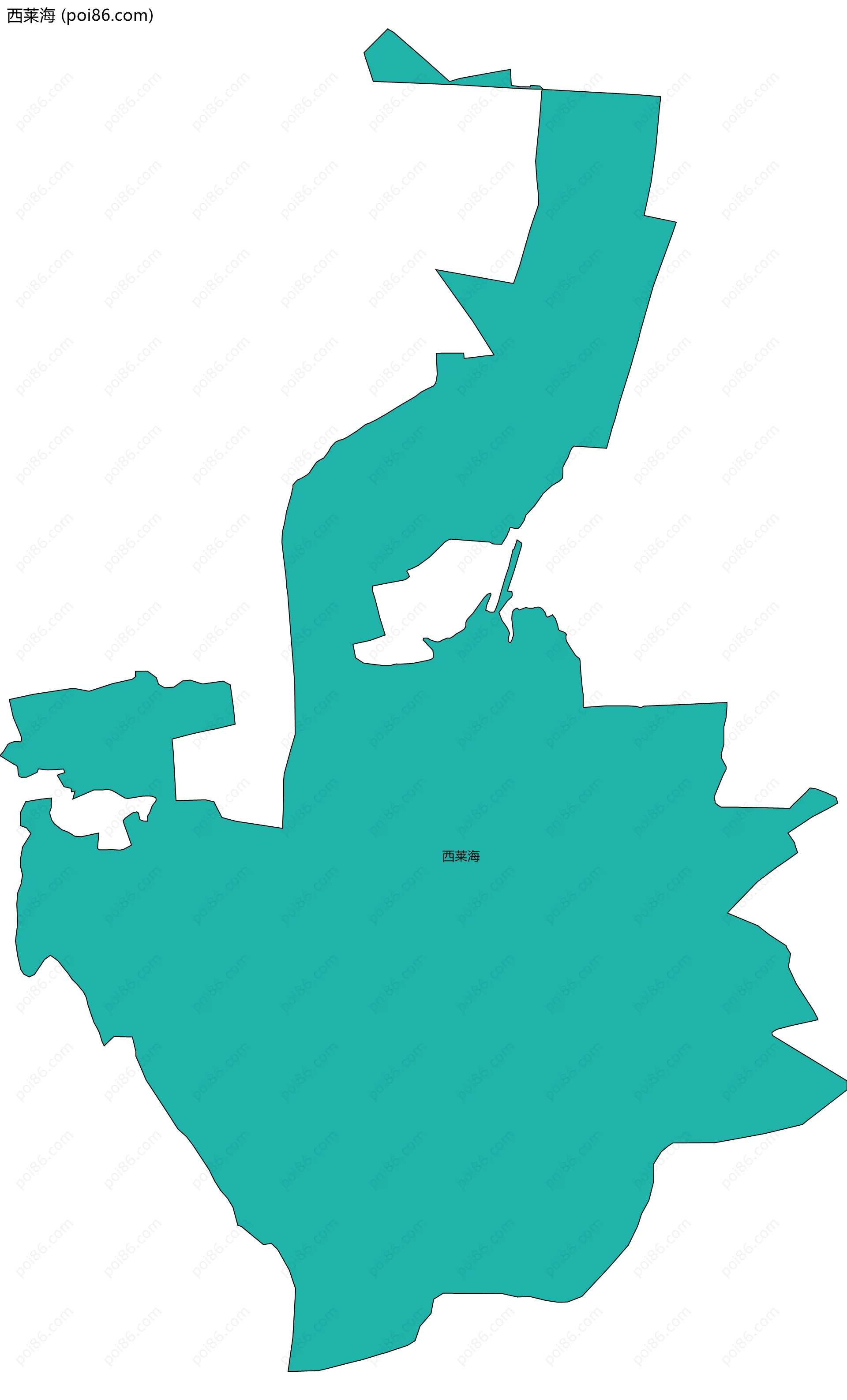 西莱海边界地图
