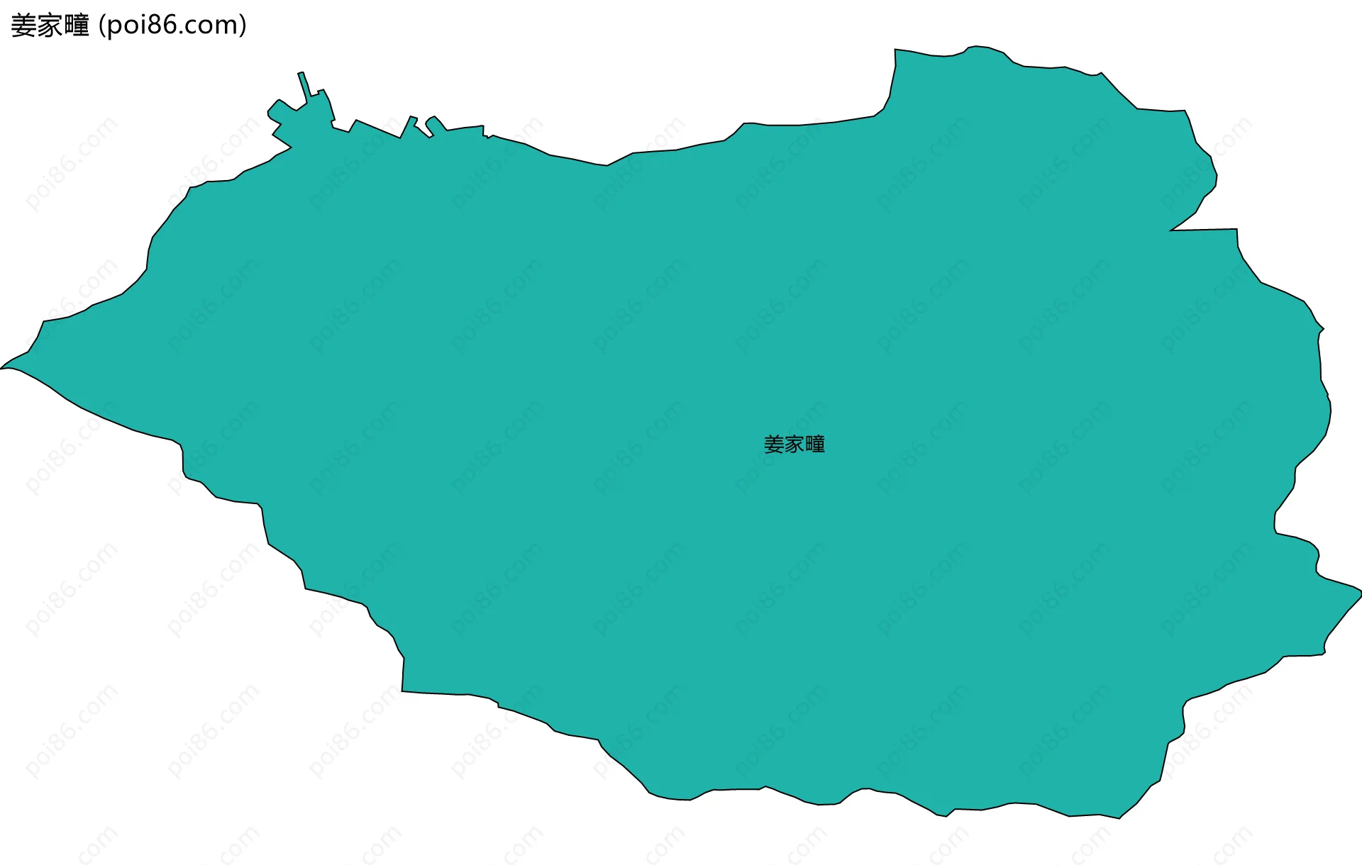 姜家疃边界地图