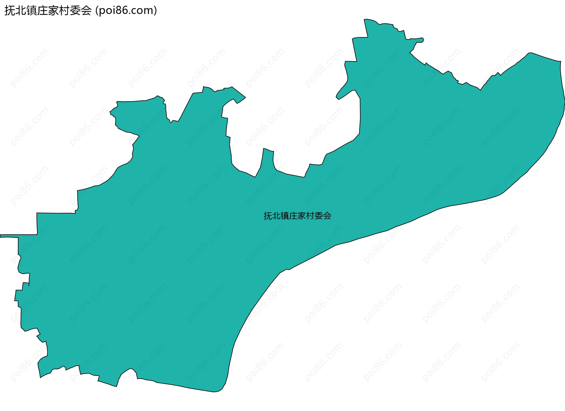 抚北镇庄家村委会边界地图