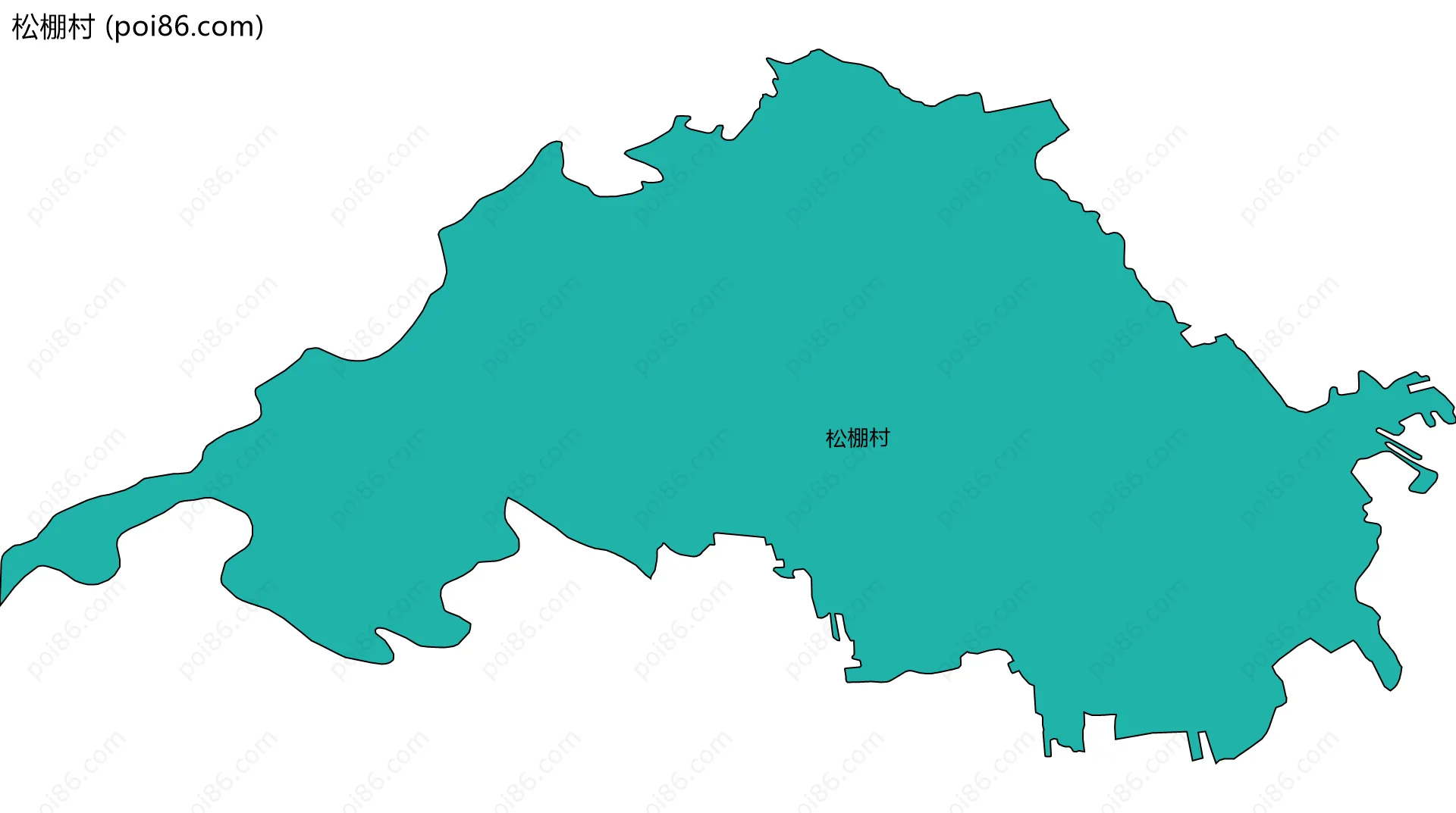 松棚村边界地图
