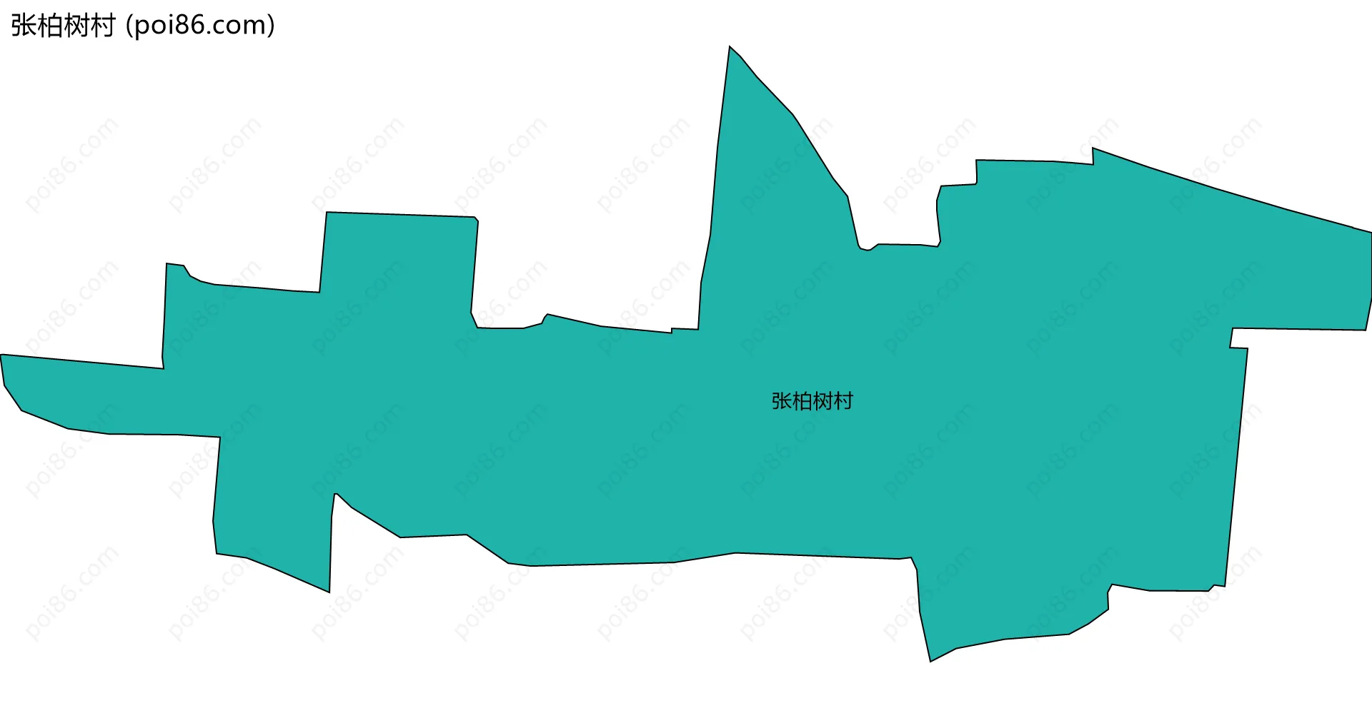 张柏树村边界地图