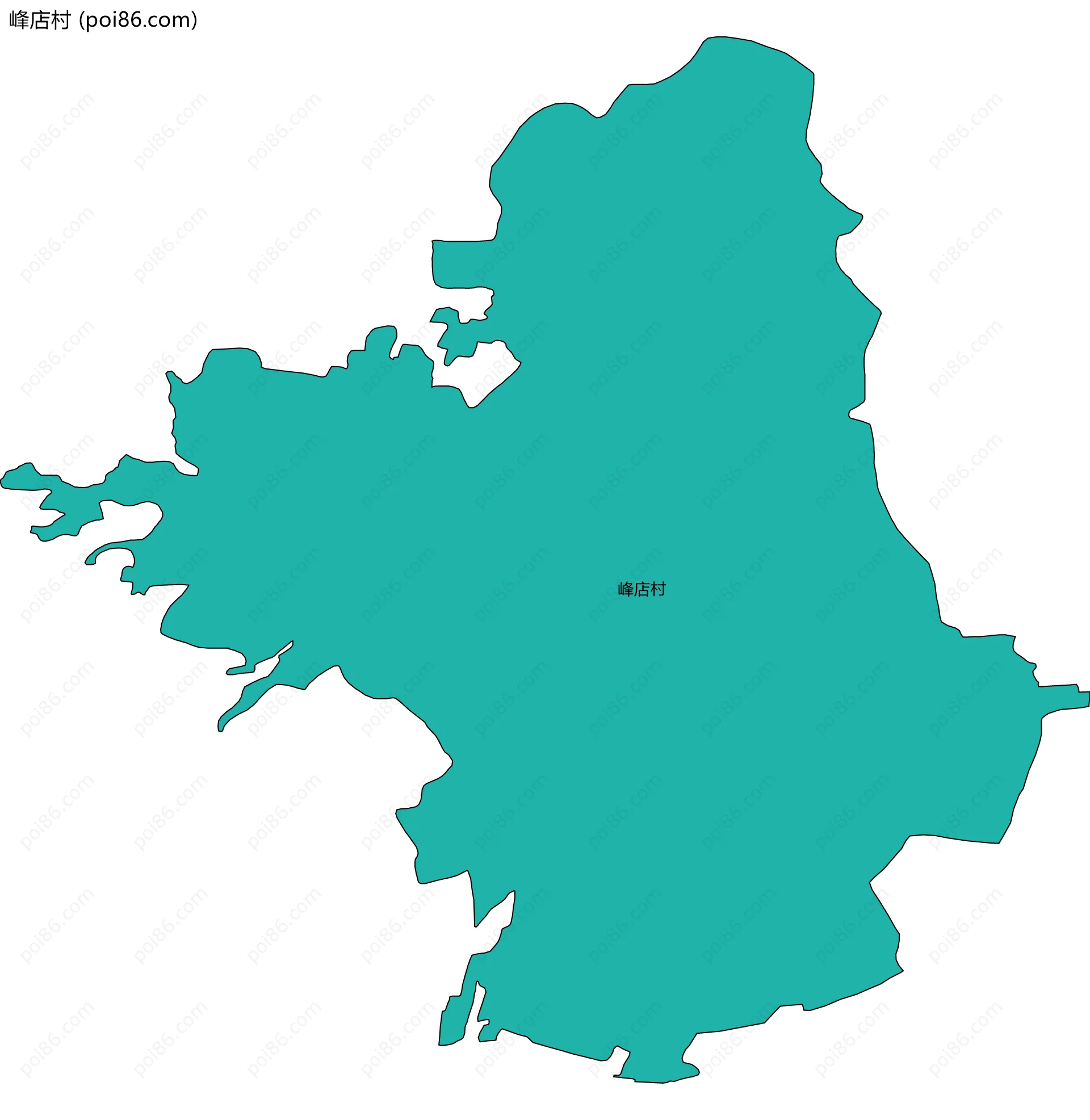 峰店村边界地图