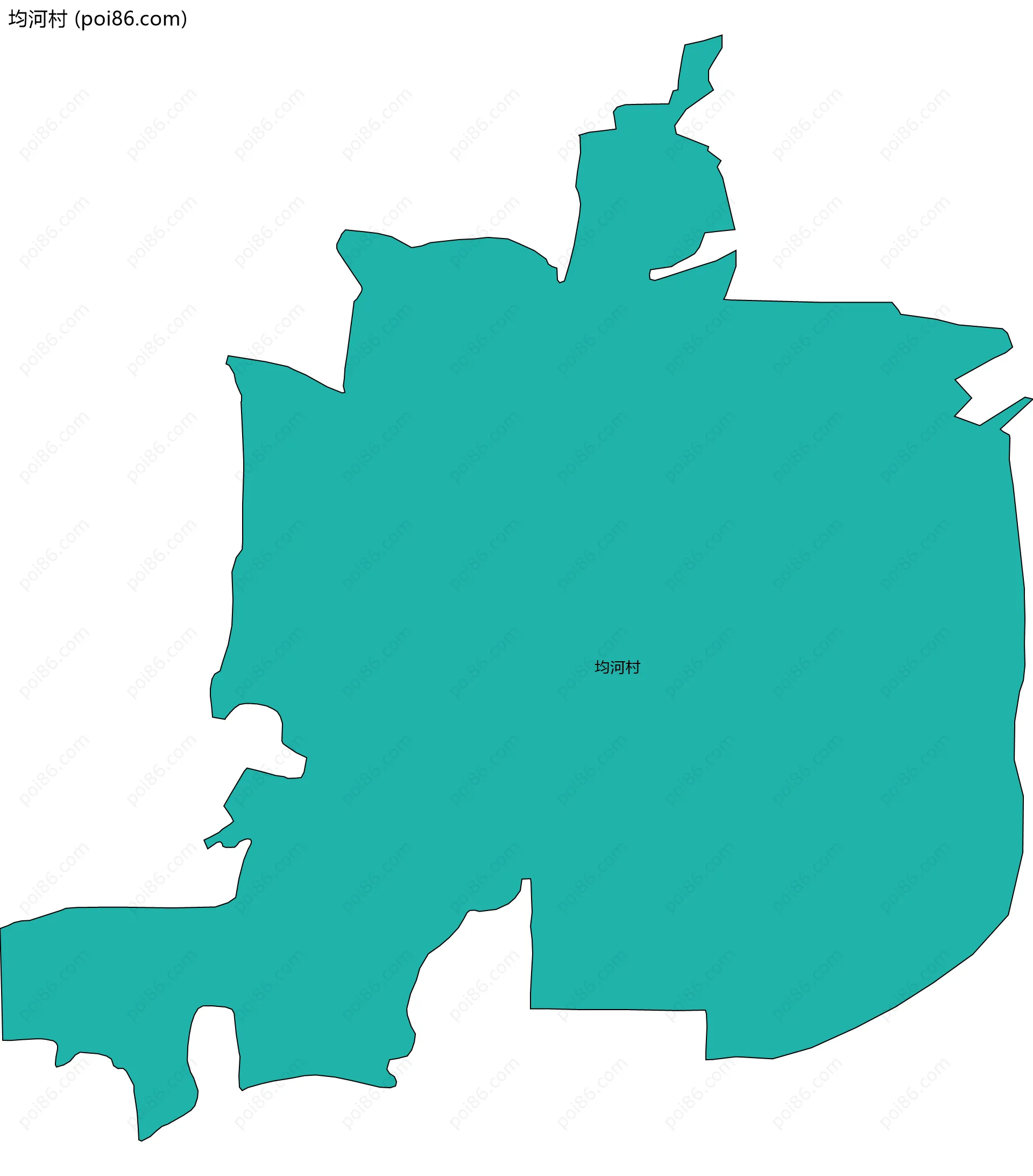 均河村边界地图