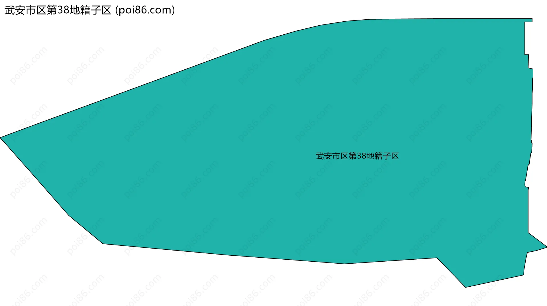 武安市区第38地籍子区边界地图