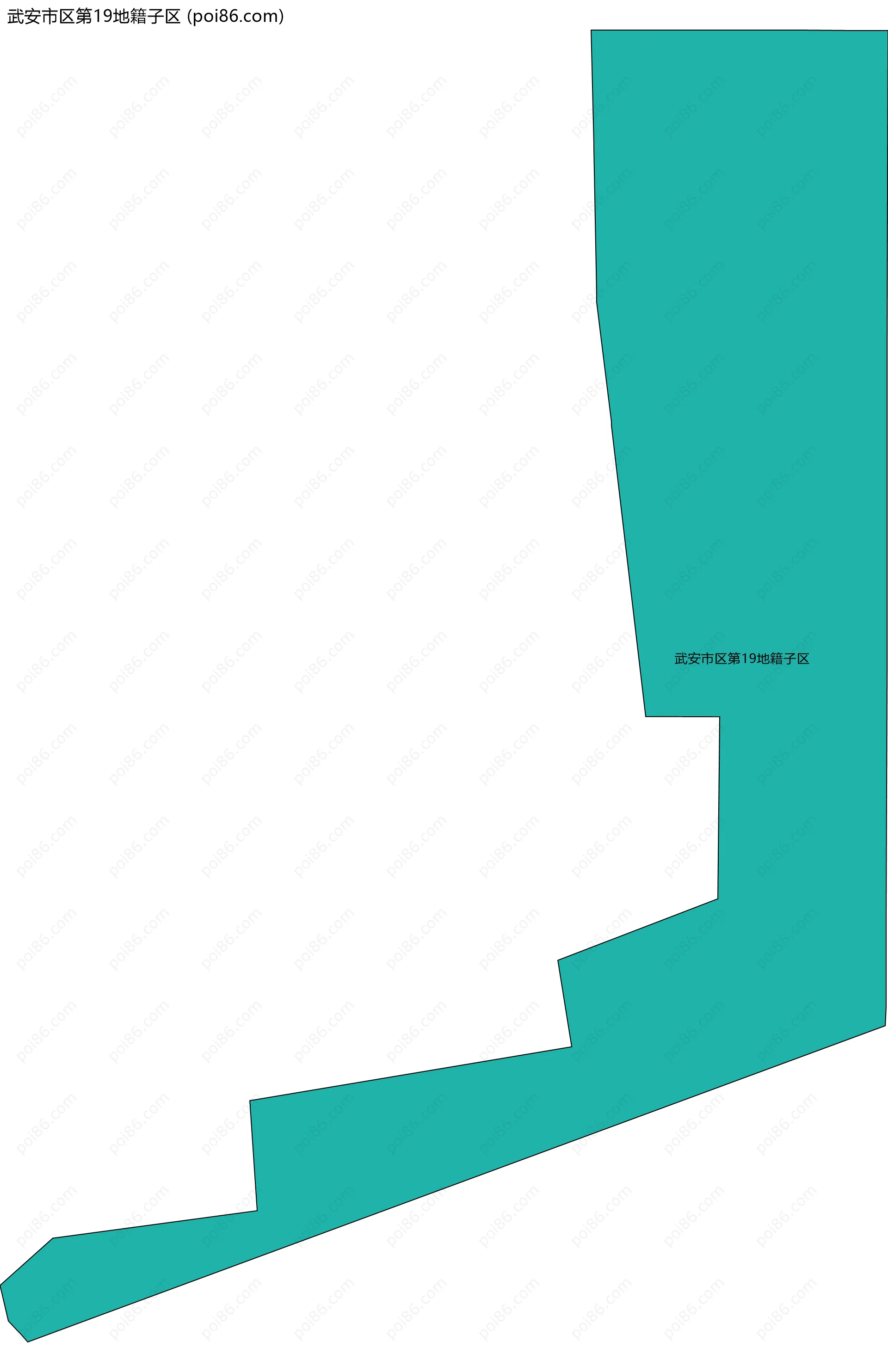 武安市区第19地籍子区边界地图
