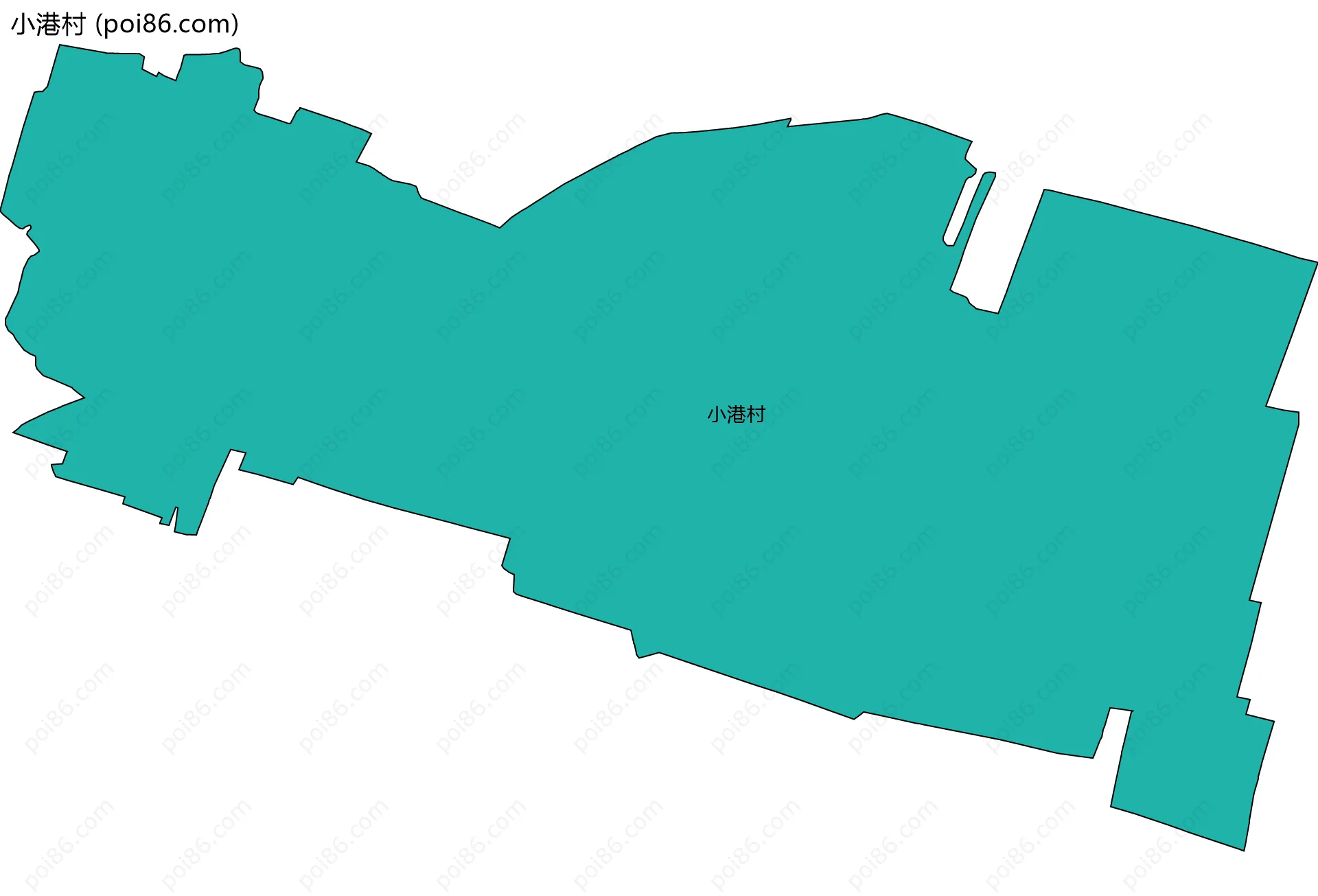 小港村边界地图