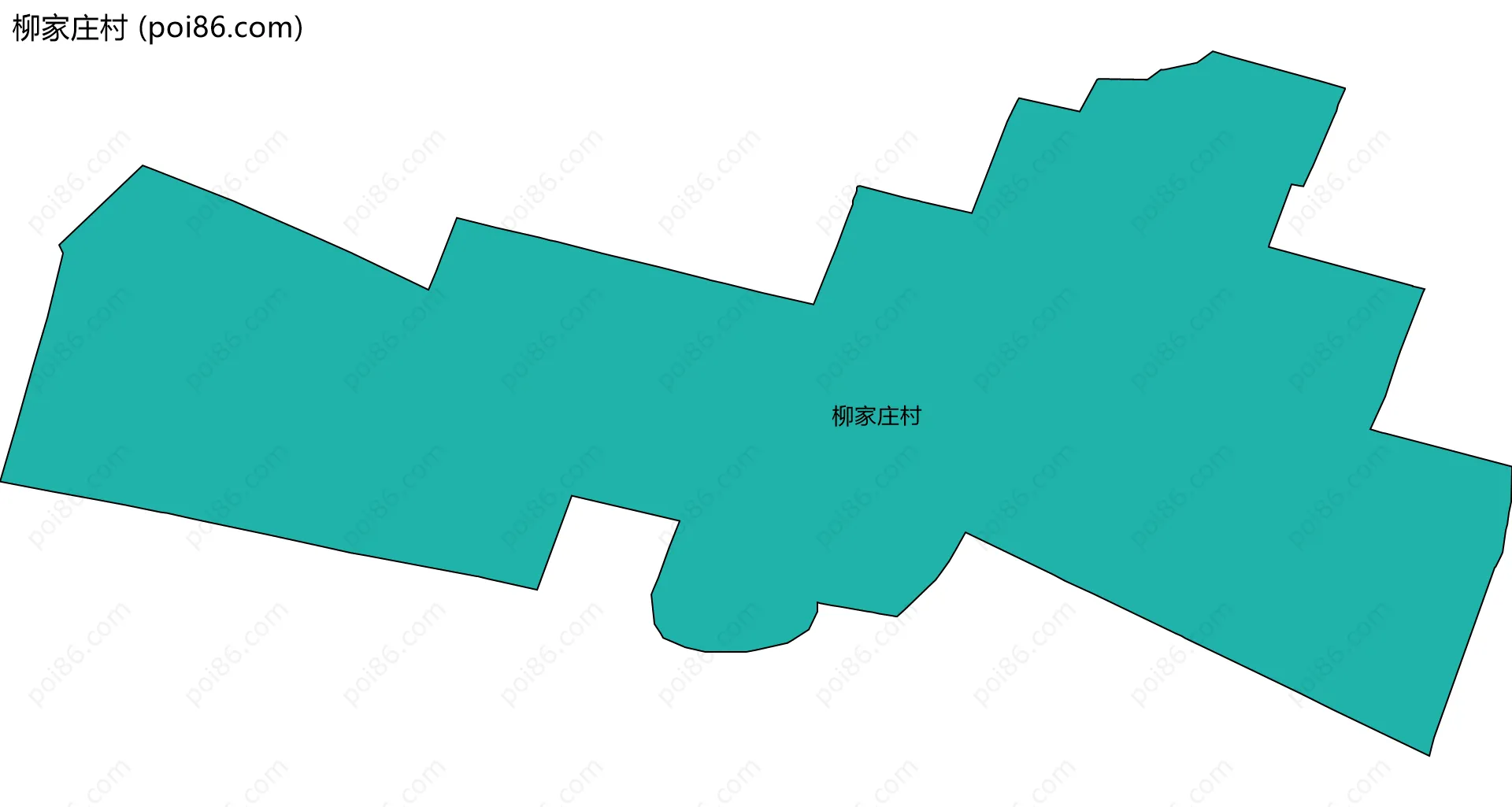 柳家庄村边界地图