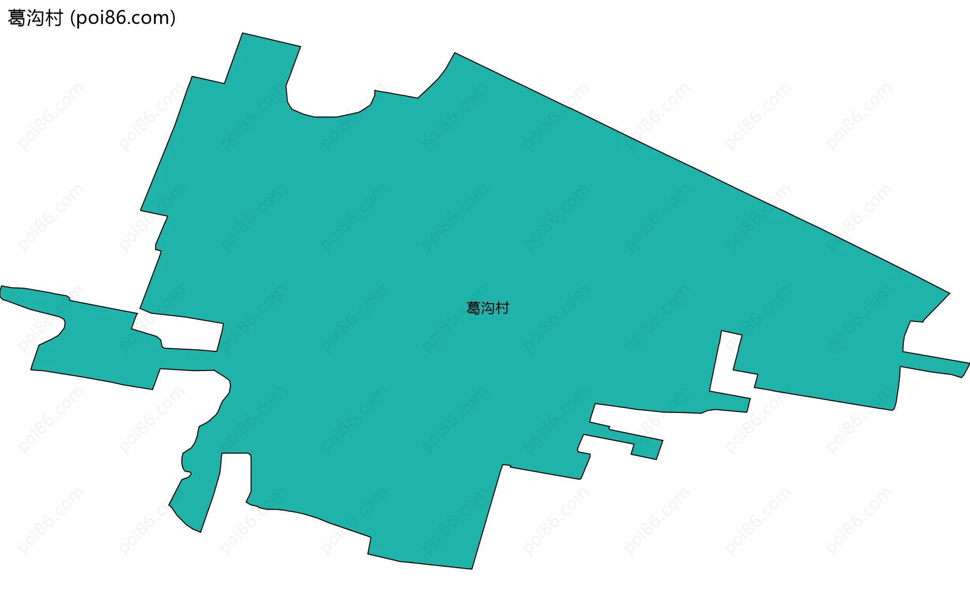 葛沟村边界地图