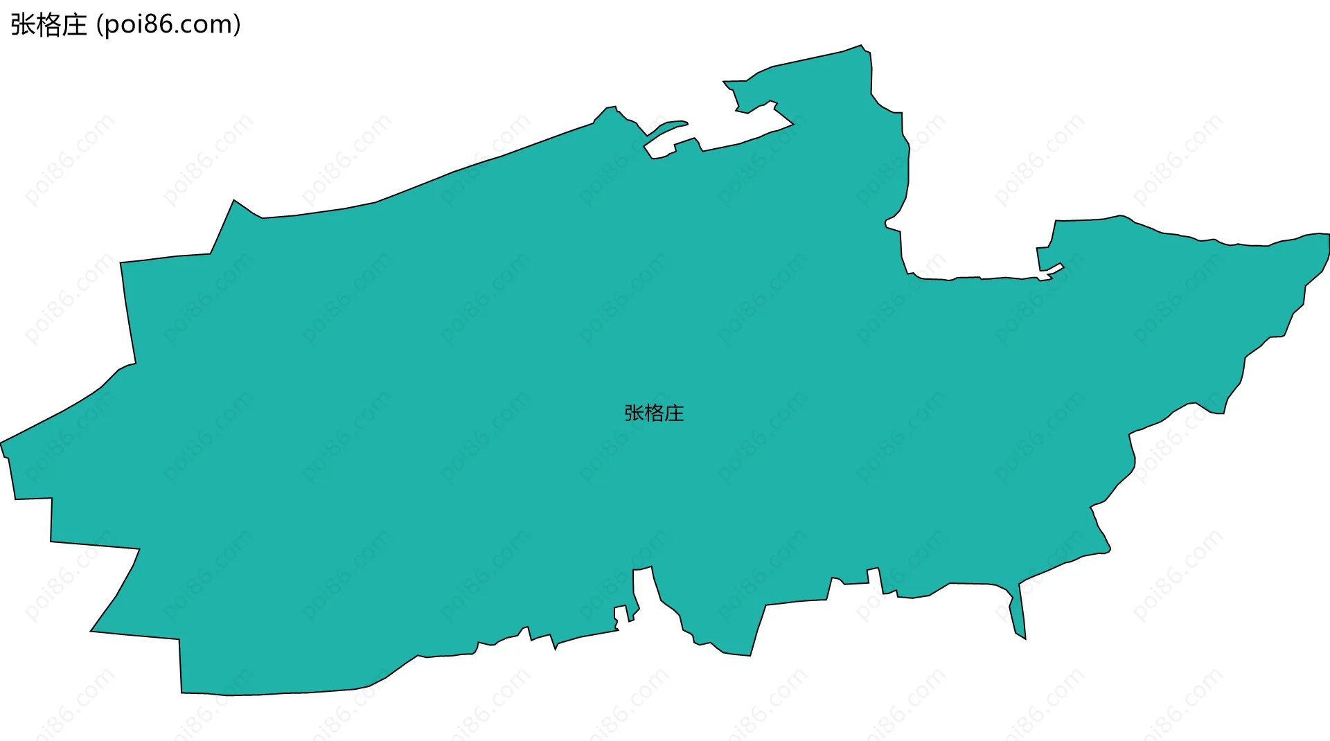 张格庄边界地图