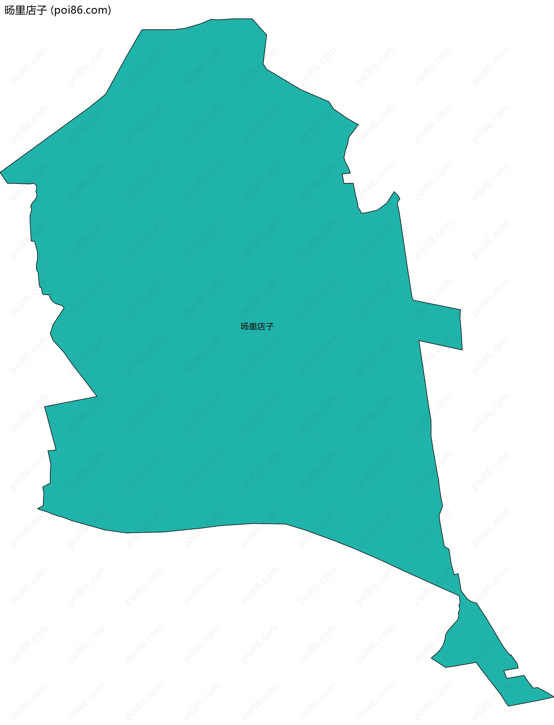 旸里店子边界地图