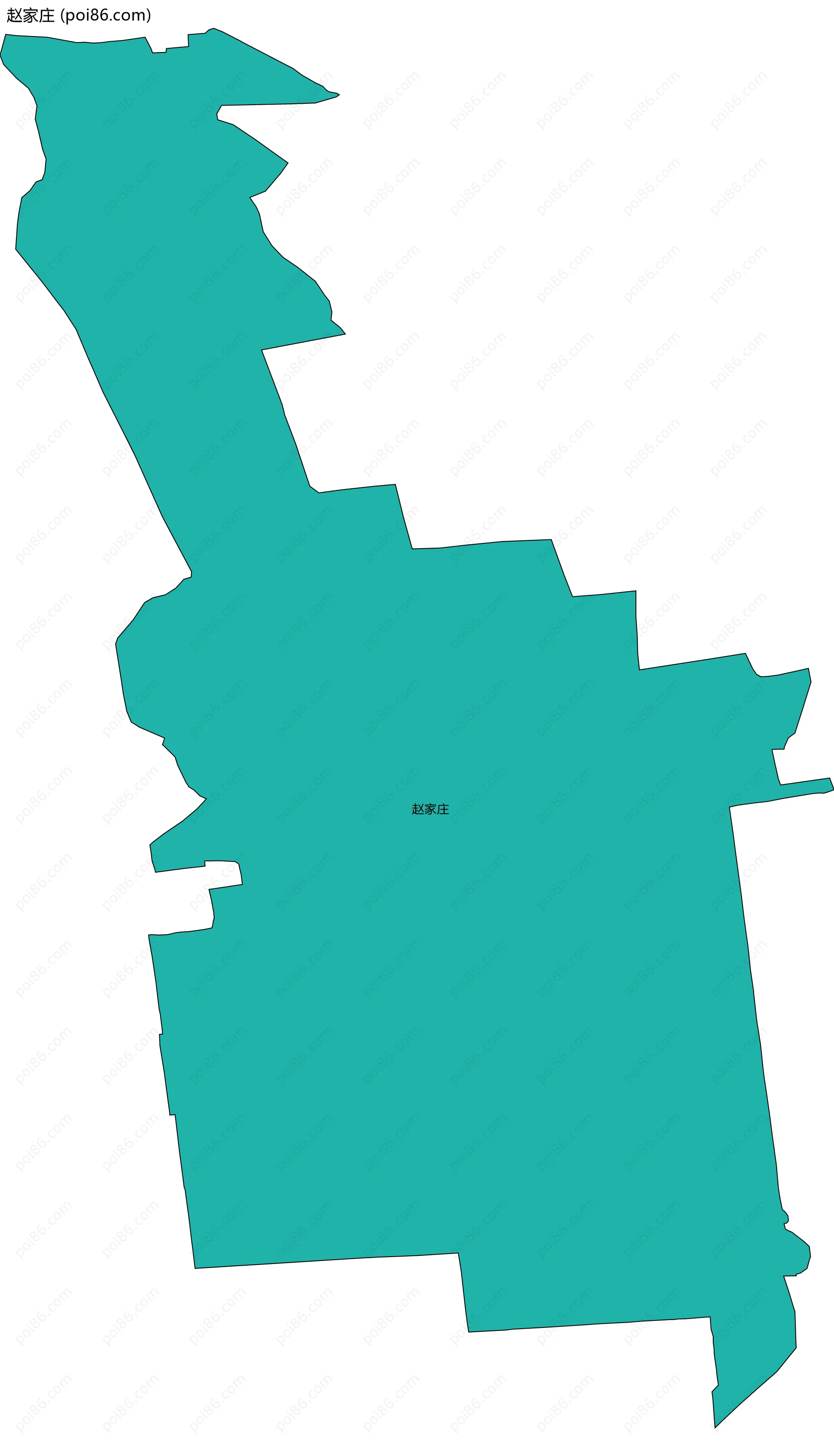 赵家庄边界地图