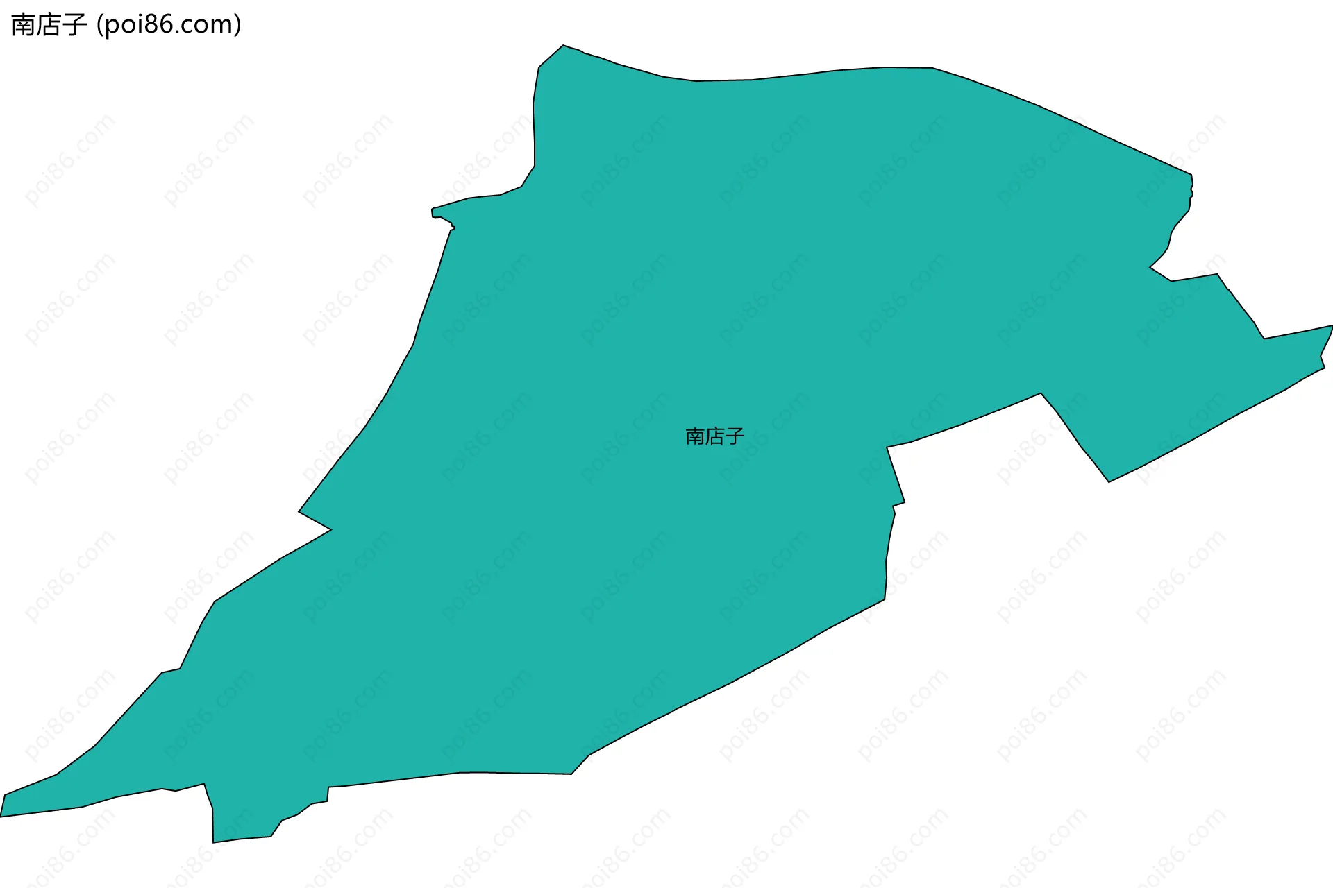 南店子边界地图