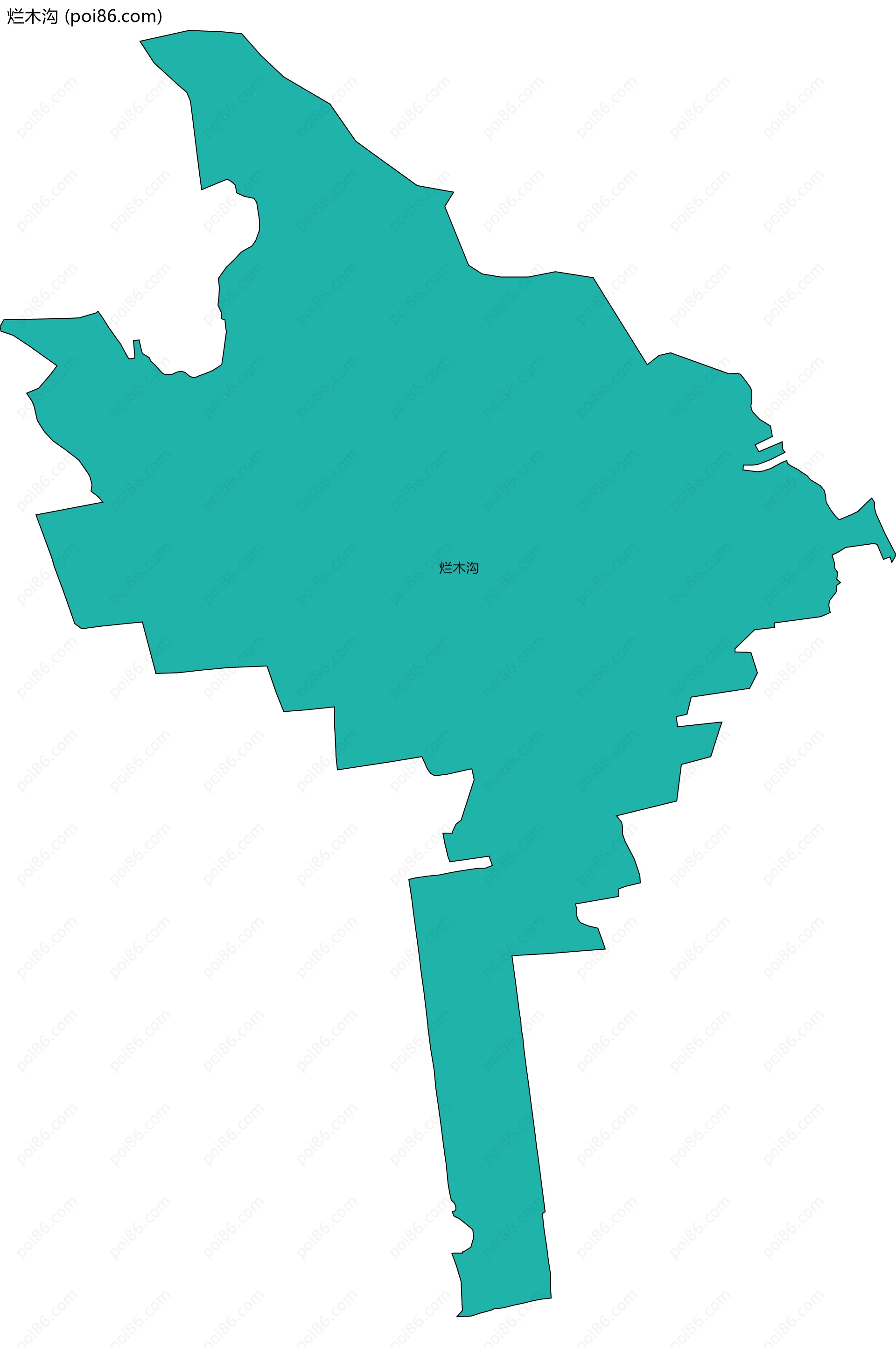 烂木沟边界地图